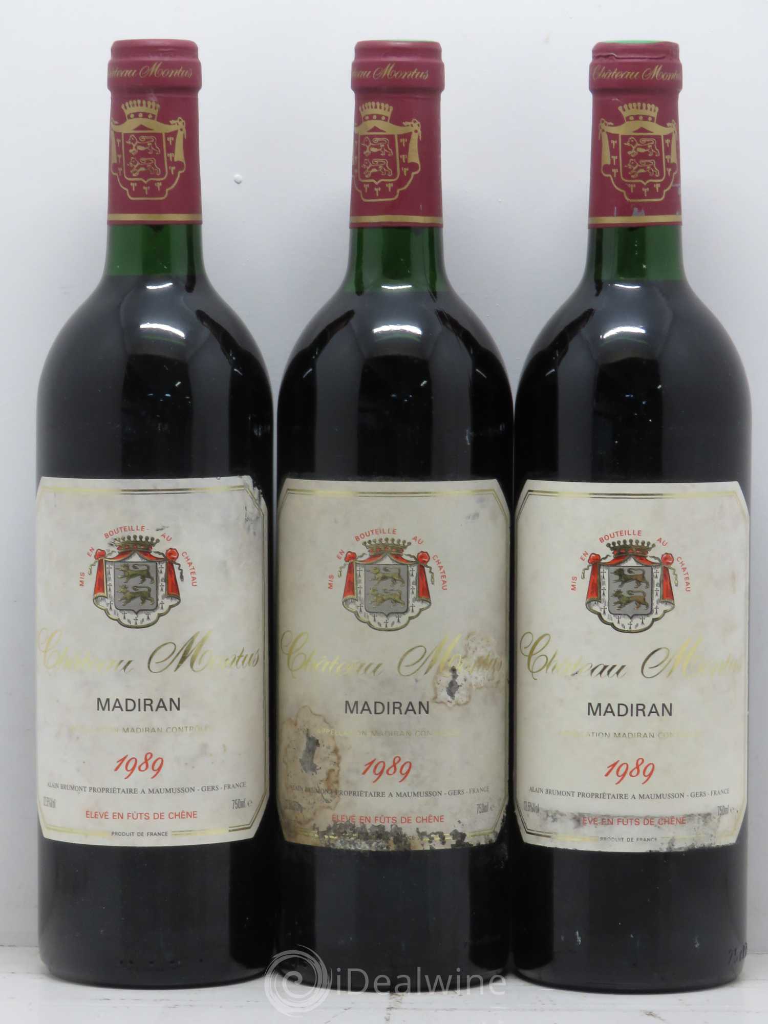 Madiran Château Montus Alain Brumont 1989 - Lot de 6 bouteilles - 2