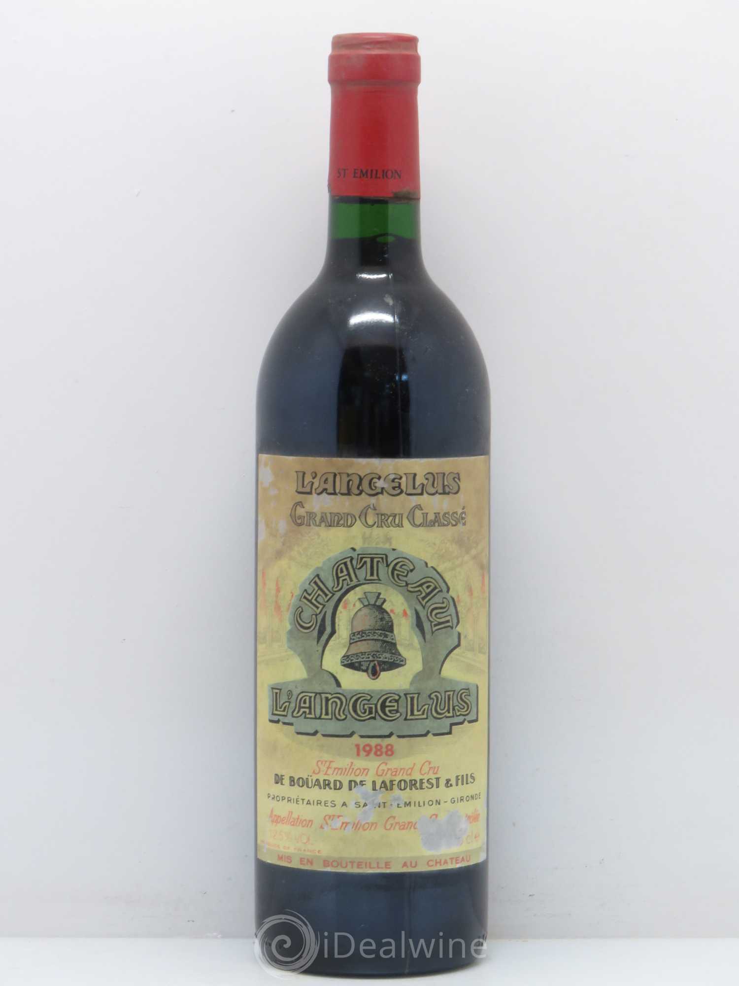 Château Angélus 1er Grand Cru Classé A 1988 - Lot de 1 bouteille - 0