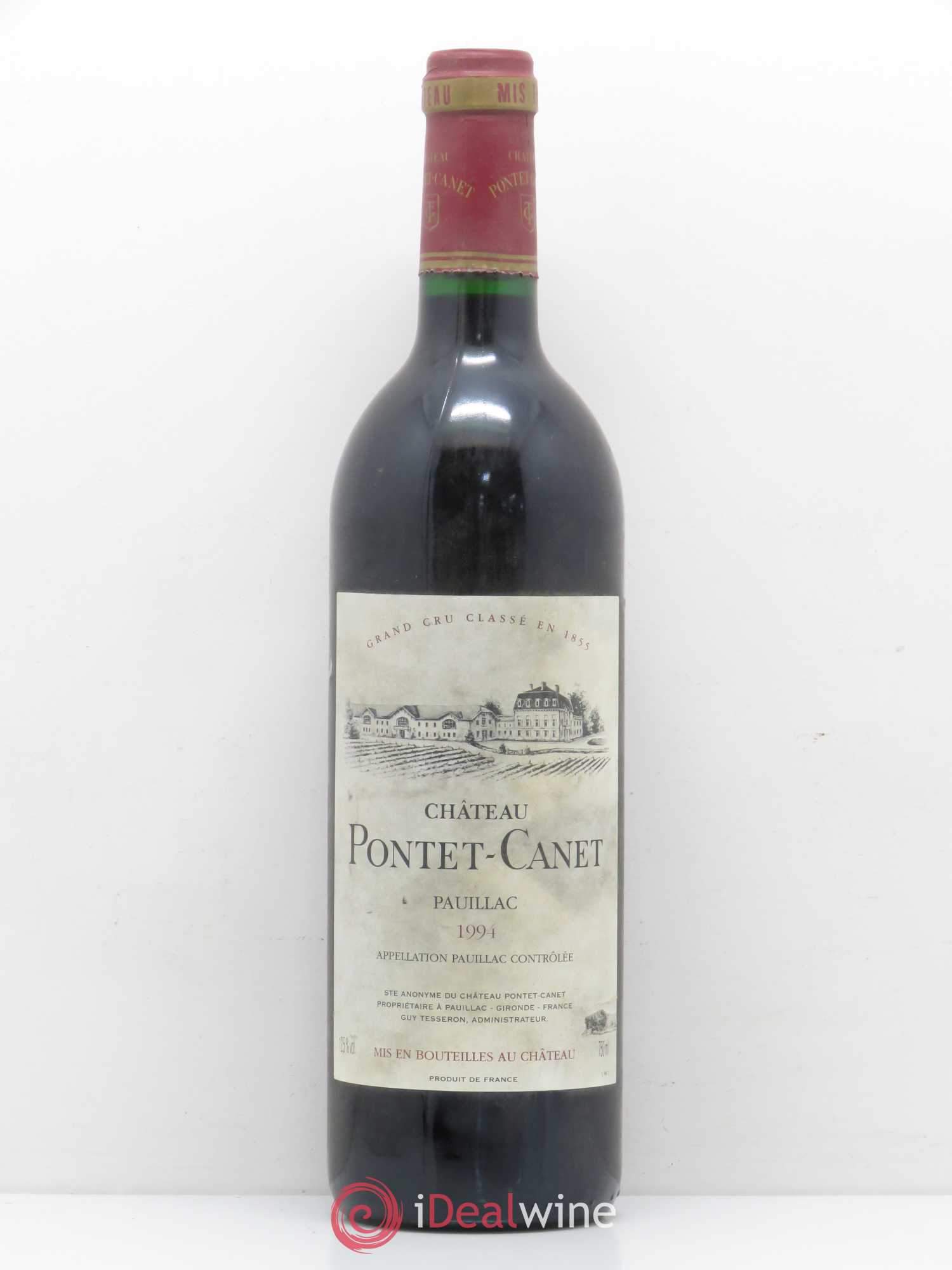 Château Pontet Canet 5ème Grand Cru Classé 1994 - Lot de 1 bouteille - 0