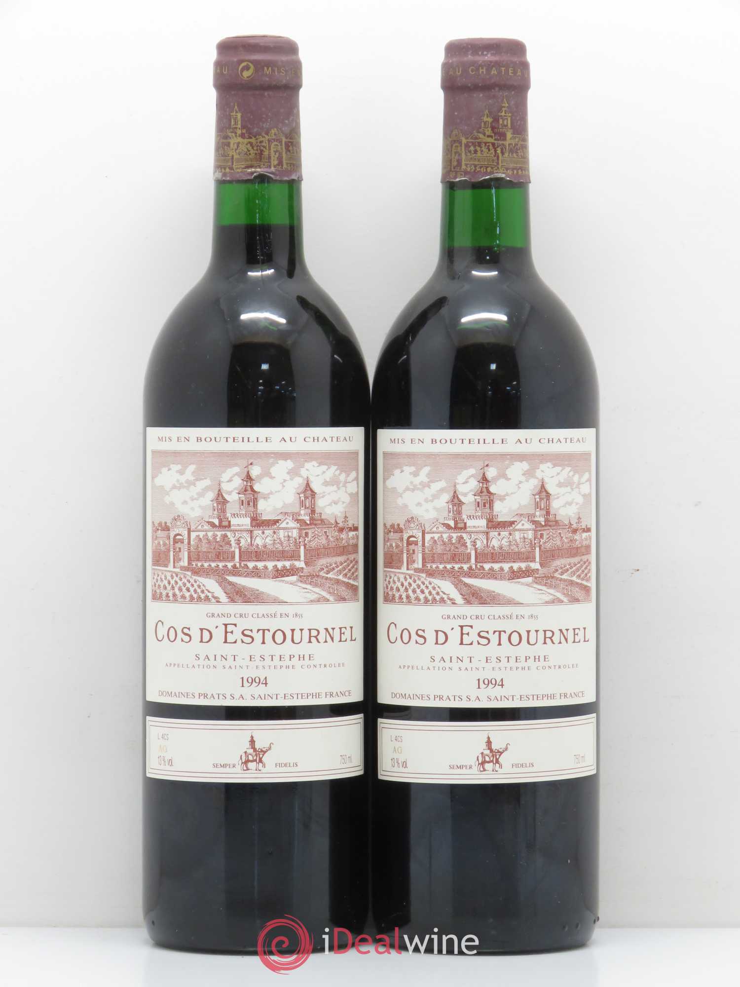 Cos d'Estournel 2ème Grand Cru Classé 1994 - Lot de 2 bouteilles - 0