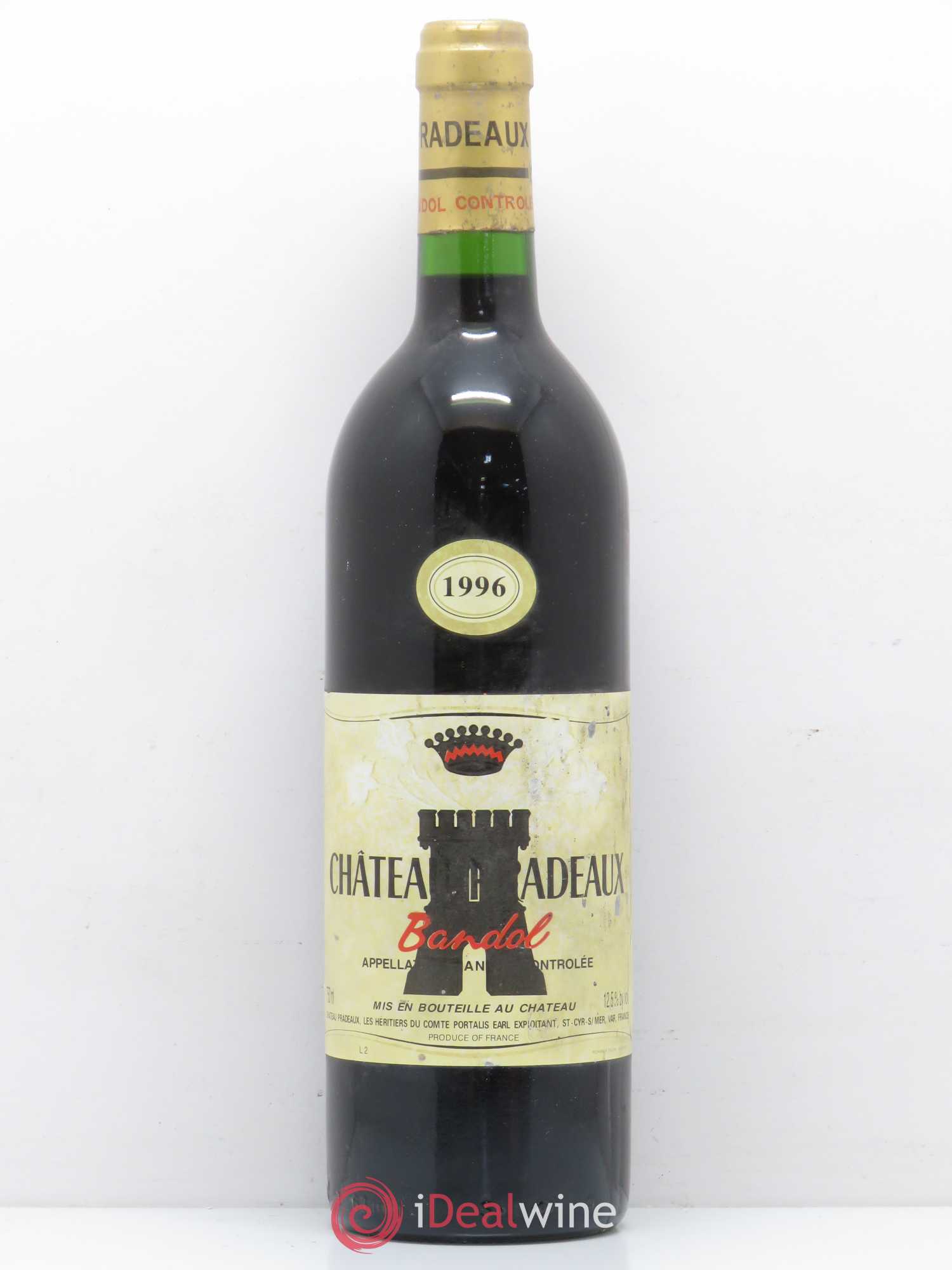 Bandol Château Pradeaux Famille Portalis 1996 - Lot de 1 bouteille - 0
