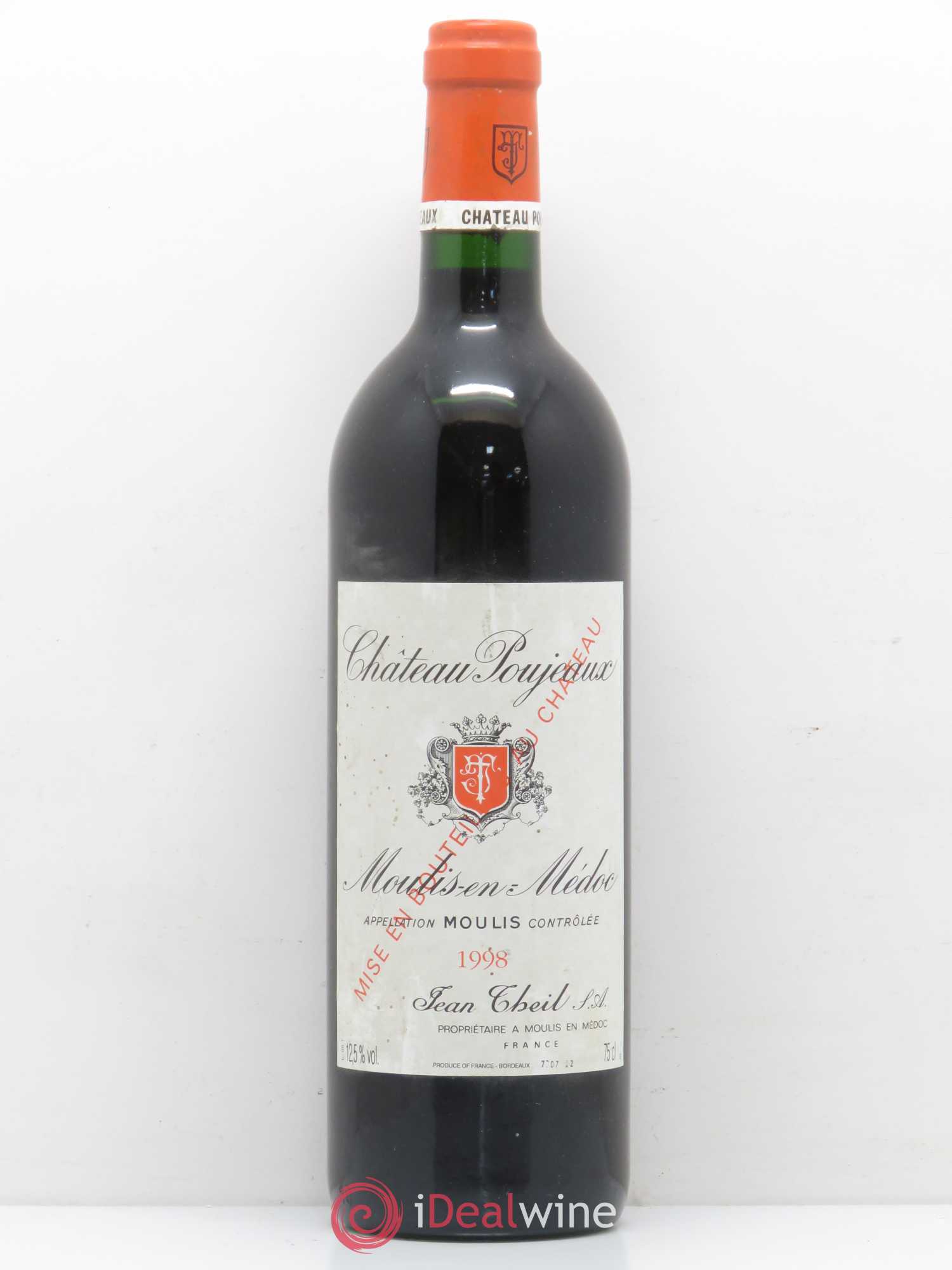 Château Poujeaux 1998 - Lot de 1 bouteille - 0
