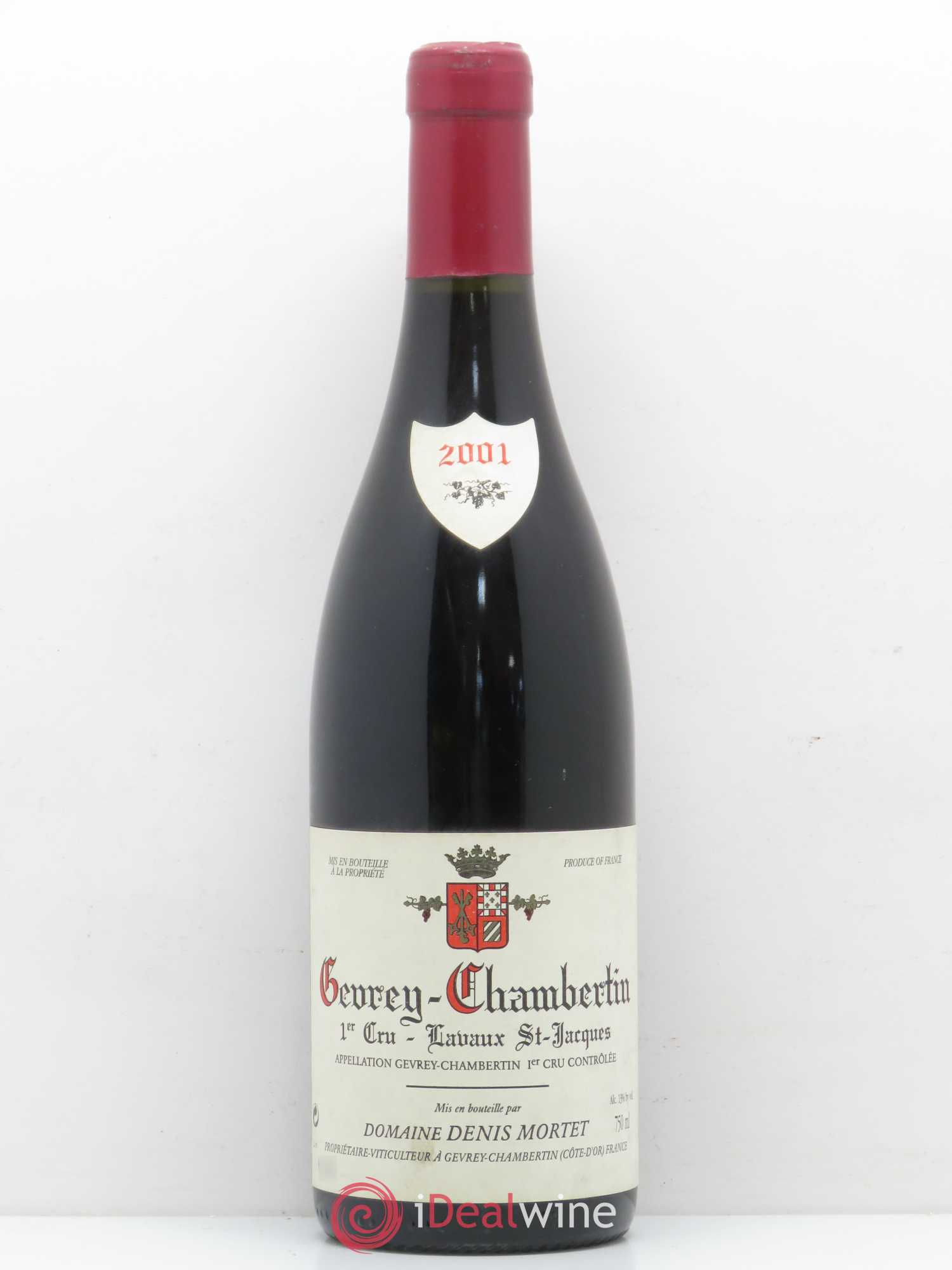 Gevrey-Chambertin 1er Cru Lavaux Saint Jacques Denis Mortet (Domaine) 2001 - Lot de 1 bouteille - 0