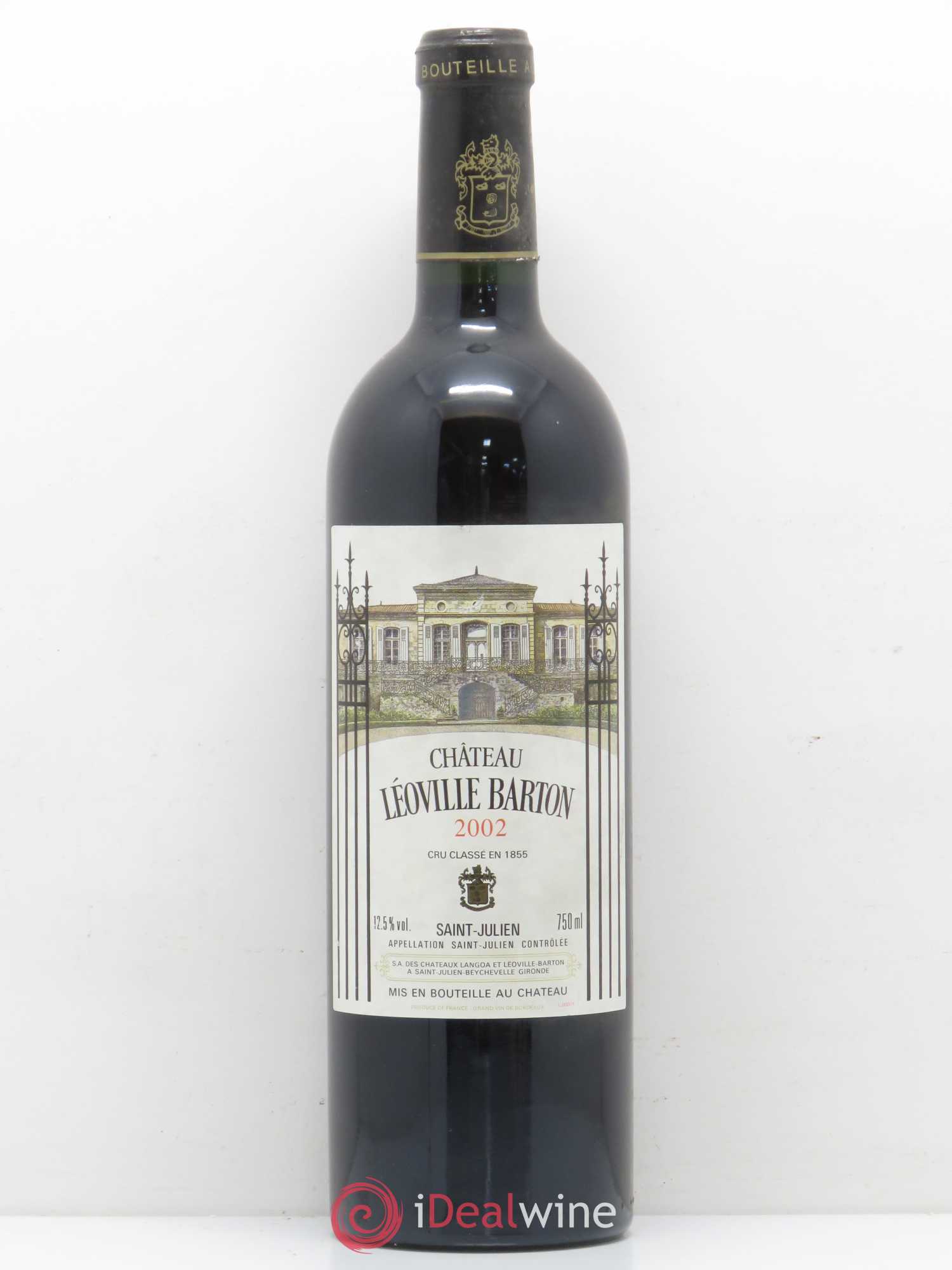 Château Léoville Barton 2ème Grand Cru Classé 2002 - Lot de 1 bouteille - 0