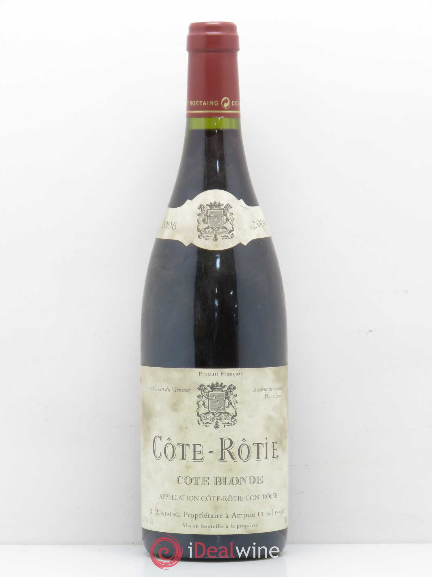 Côte-Rôtie Côte Blonde René Rostaing 2006 - Lot de 1 bouteille - 0