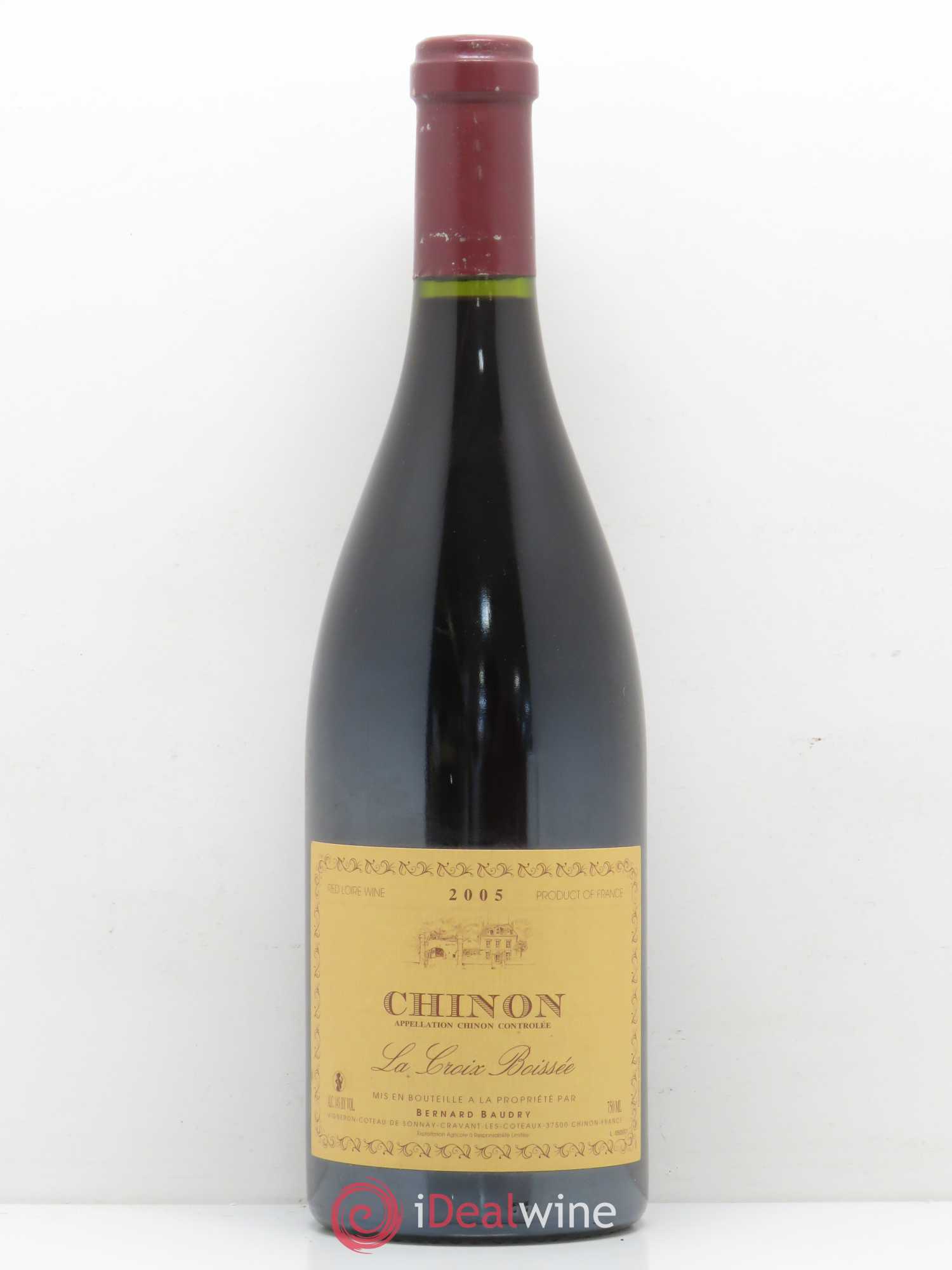 Chinon La Croix Boissée Bernard Baudry 2005 - Lot de 1 bouteille - 0