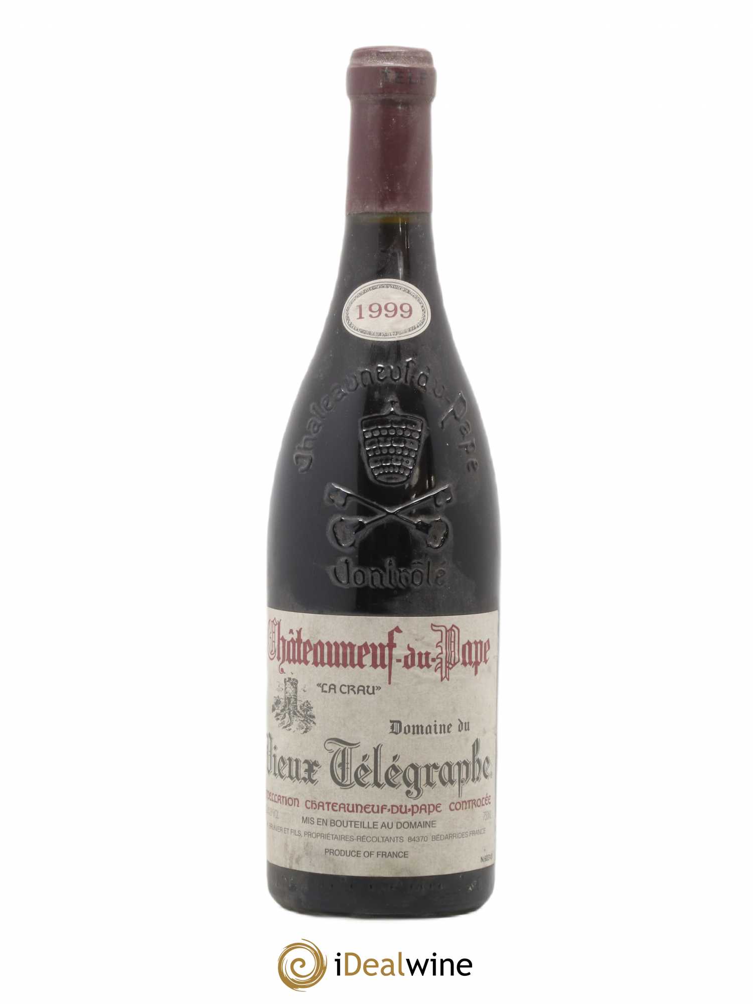 Châteauneuf-du-Pape Vieux Télégraphe (Domaine du) Vignobles Brunier 1999 - Lot de 1 bouteille - 0