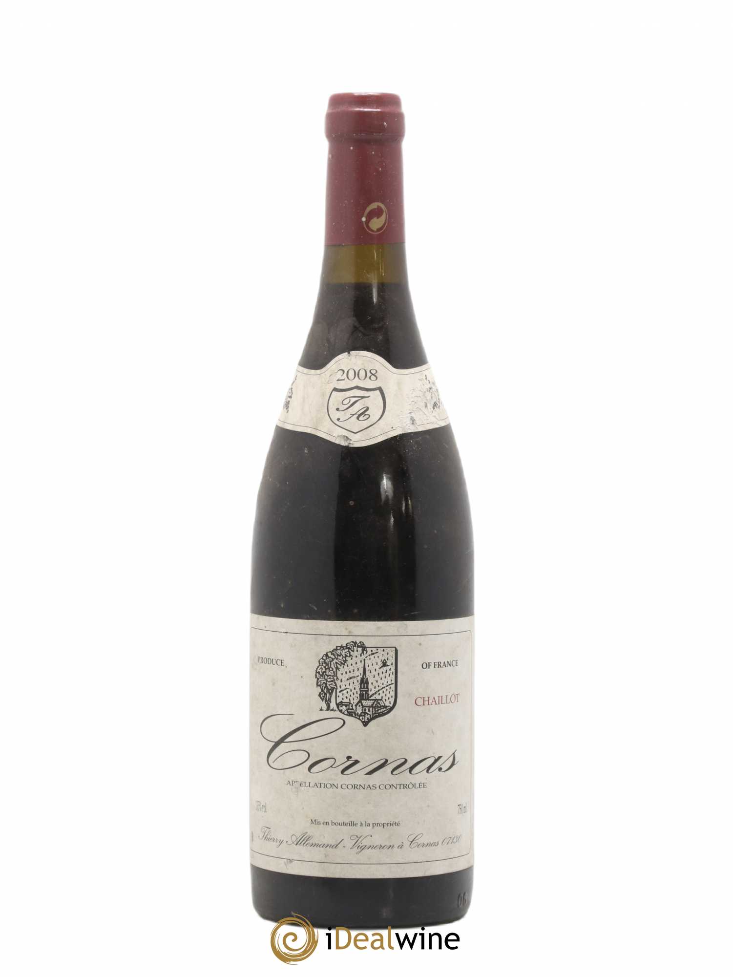 Cornas Chaillot Thierry Allemand 2008 - Lot de 1 bouteille - 0