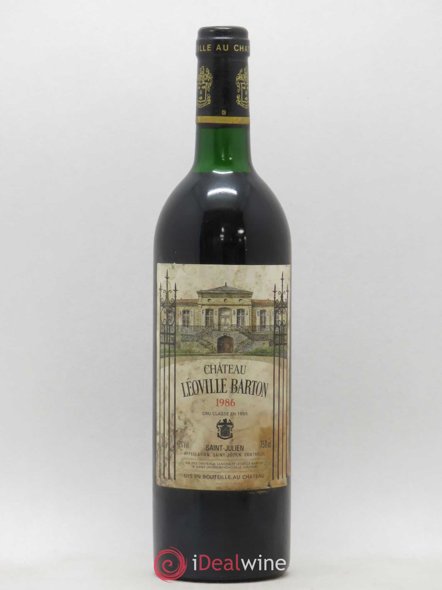 Château Léoville Barton 2ème Grand Cru Classé 1986 - Lot de 1 bouteille - 0