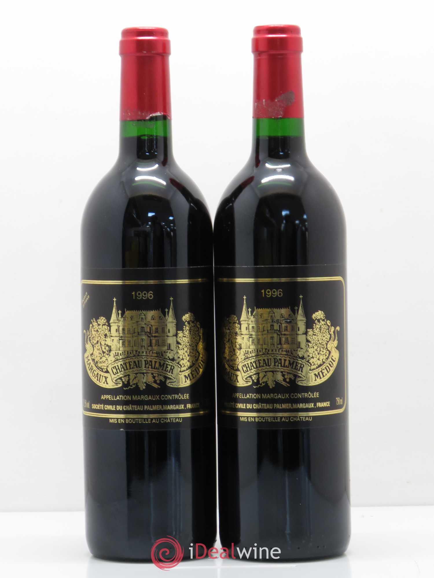 Château Palmer 3ème Grand Cru Classé 1996 - Lot de 2 bouteilles - 0