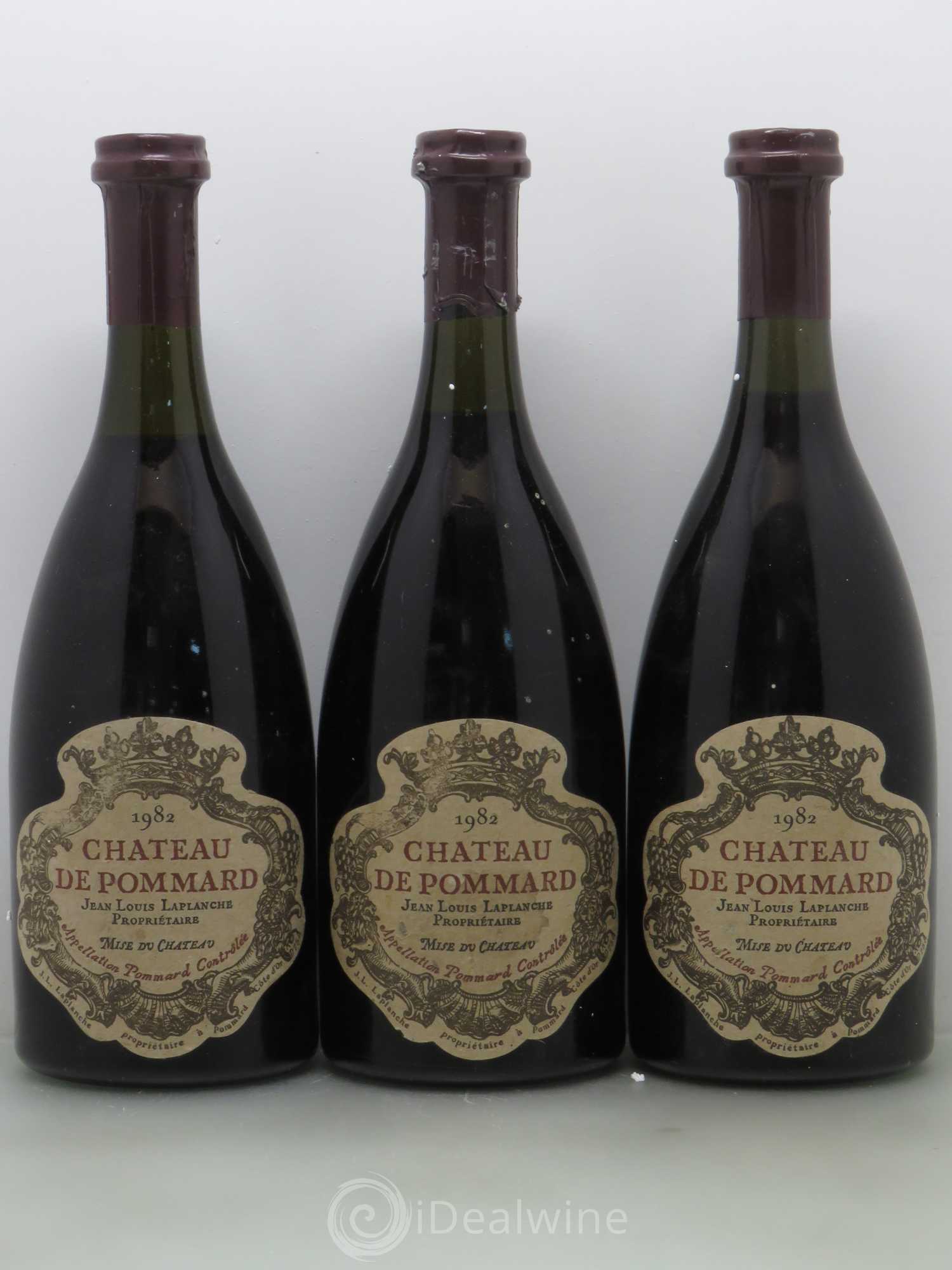 Pommard Château de Pommard 1982 - Lot de 3 bouteilles - 0
