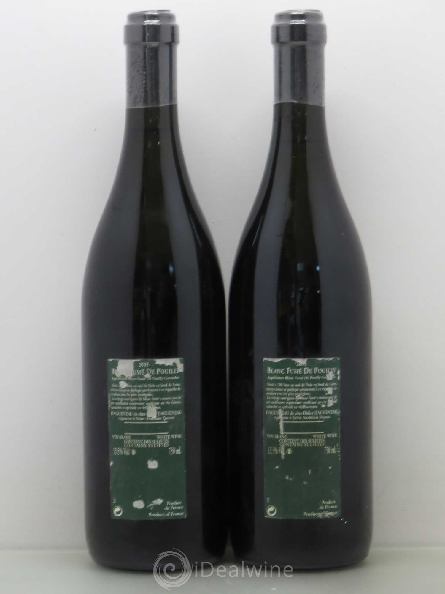 Vin de France (anciennement Pouilly-Fumé) Silex Dagueneau (Domaine Didier - Louis-Benjamin) 2005 - Lot de 2 bouteilles - 1