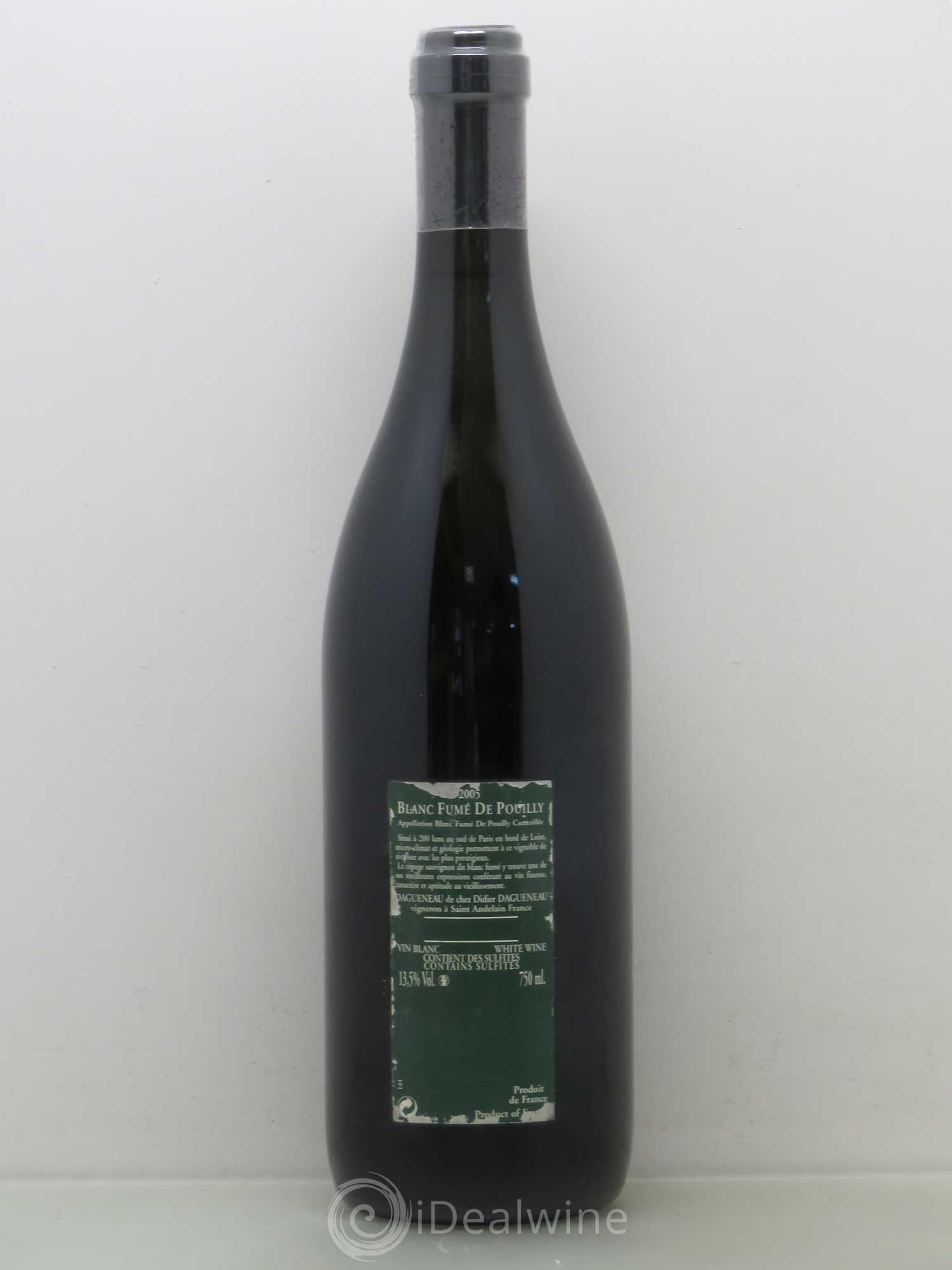 Vin de France (anciennement Pouilly-Fumé) Silex Dagueneau (Domaine Didier - Louis-Benjamin) 2005 - Lot de 1 bouteille - 1