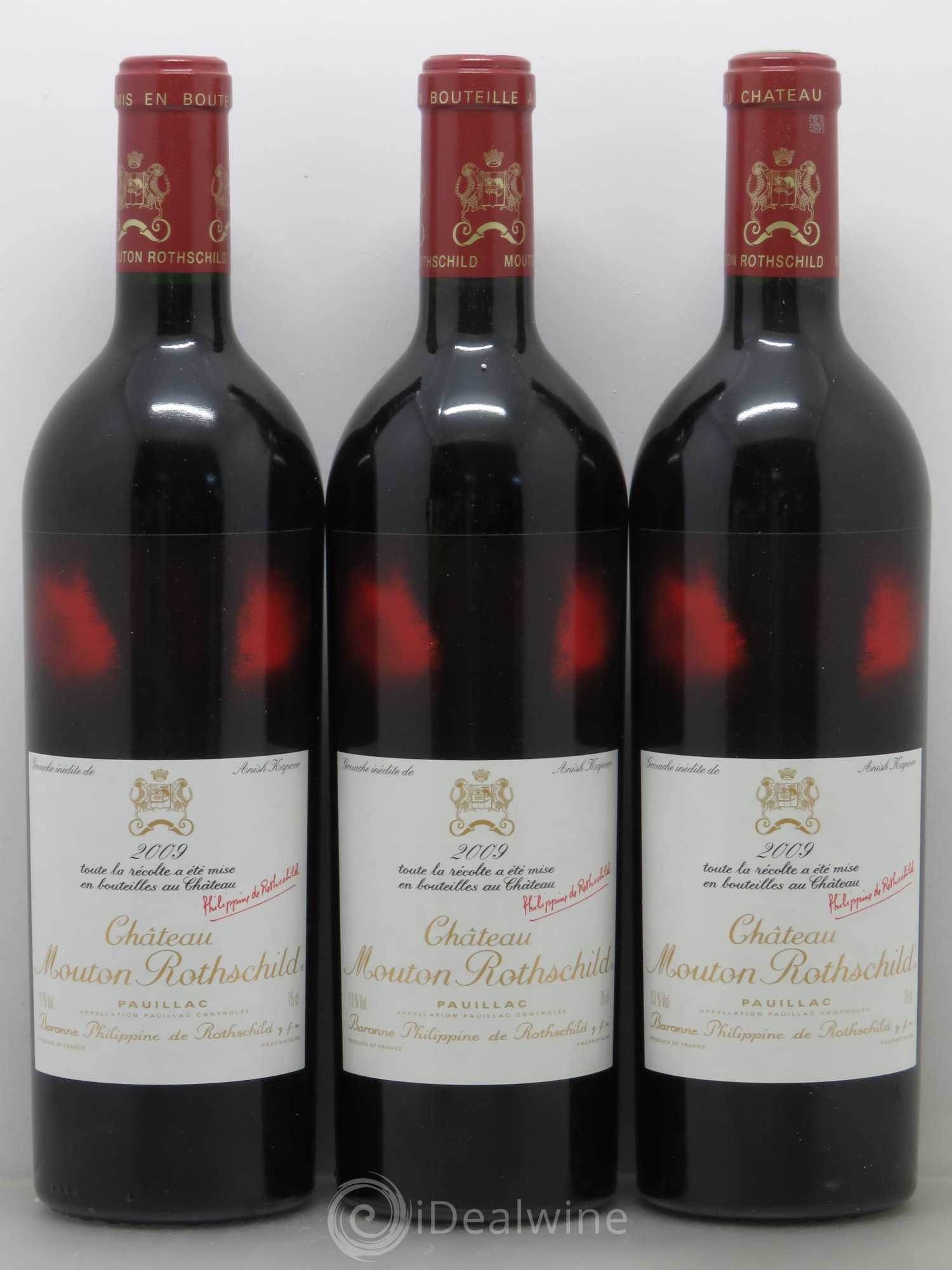 Château Mouton Rothschild 1er Grand Cru Classé 2009 - Lot de 6 bouteilles - 1