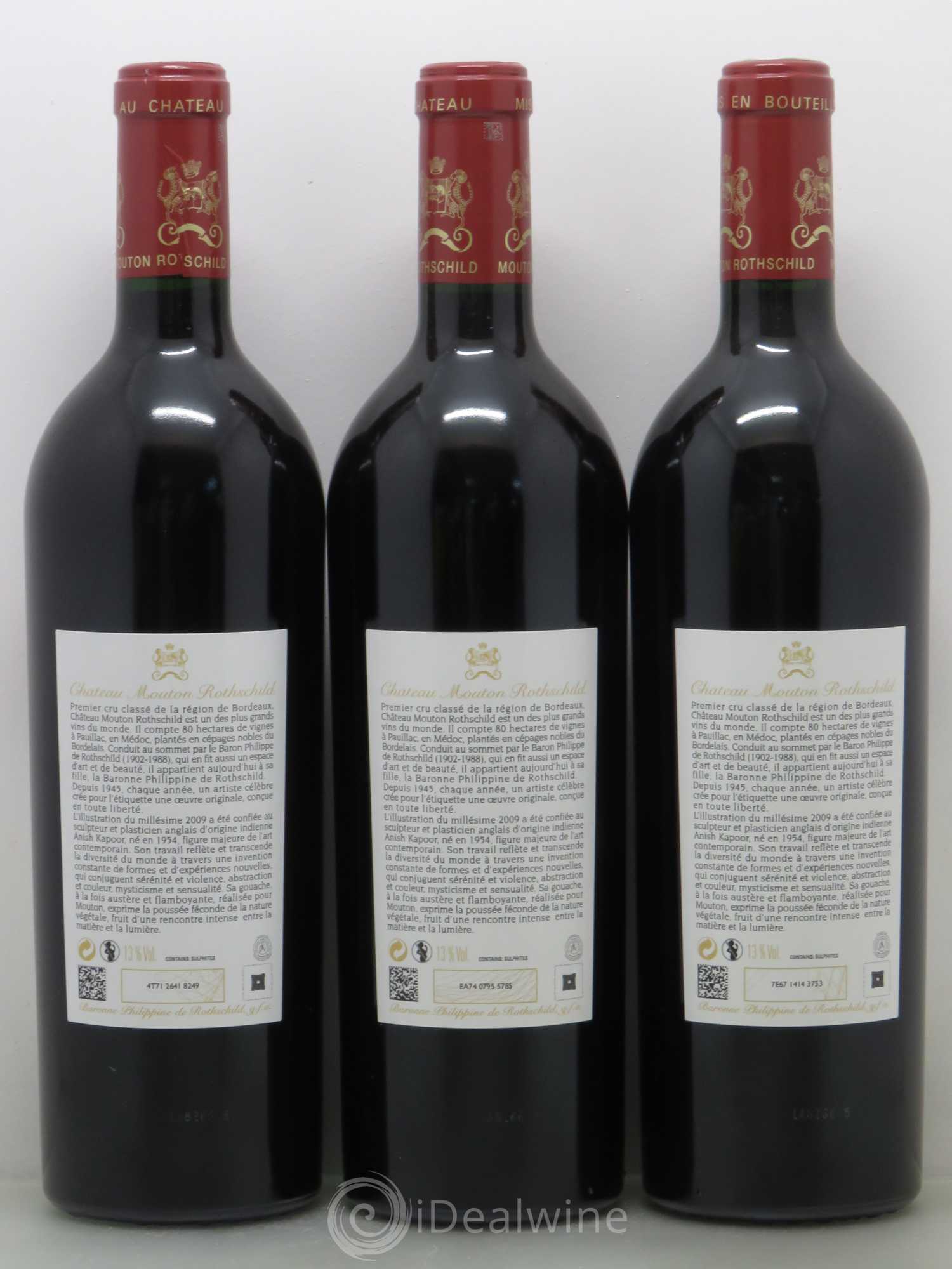 Château Mouton Rothschild 1er Grand Cru Classé 2009 - Lot de 6 bouteilles - 3