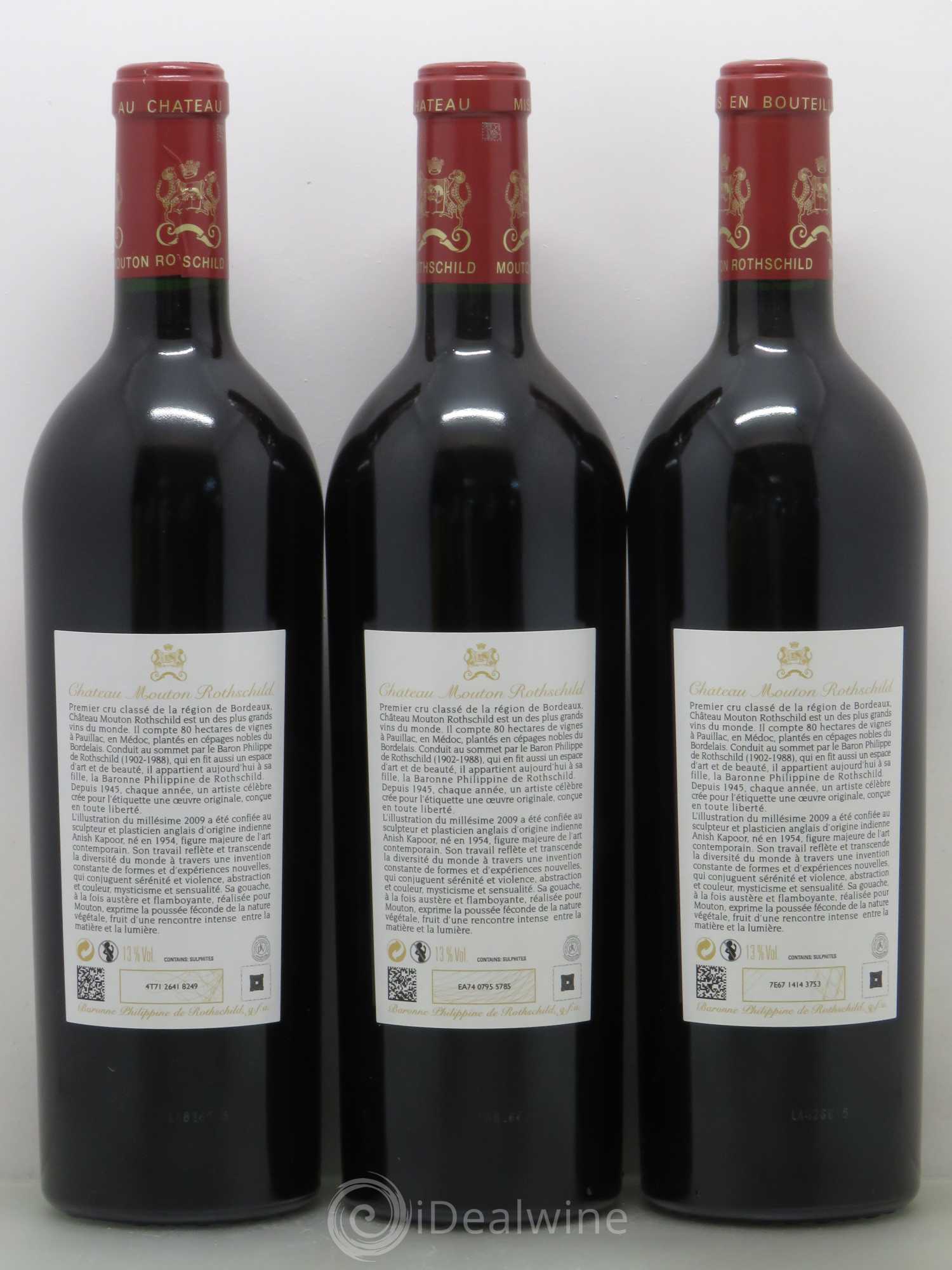 Château Mouton Rothschild 1er Grand Cru Classé 2009 - Lot de 6 bouteilles - 4