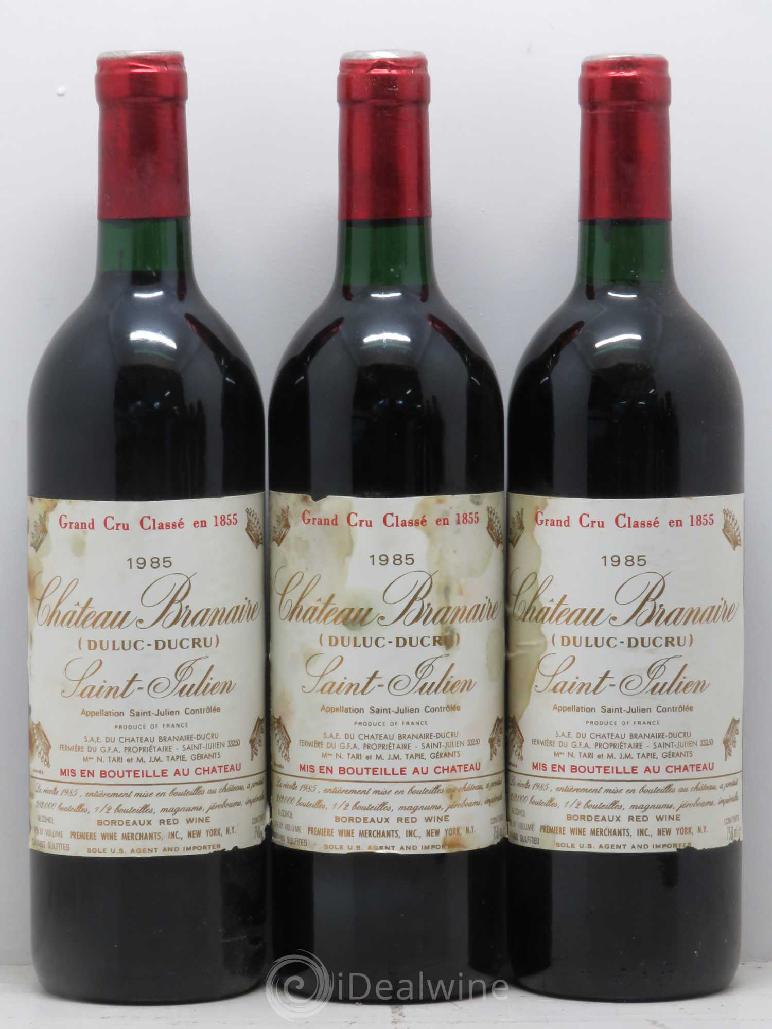Château Branaire Ducru 4ème Grand Cru Classé 1985 - Lot de 6 bouteilles - 1