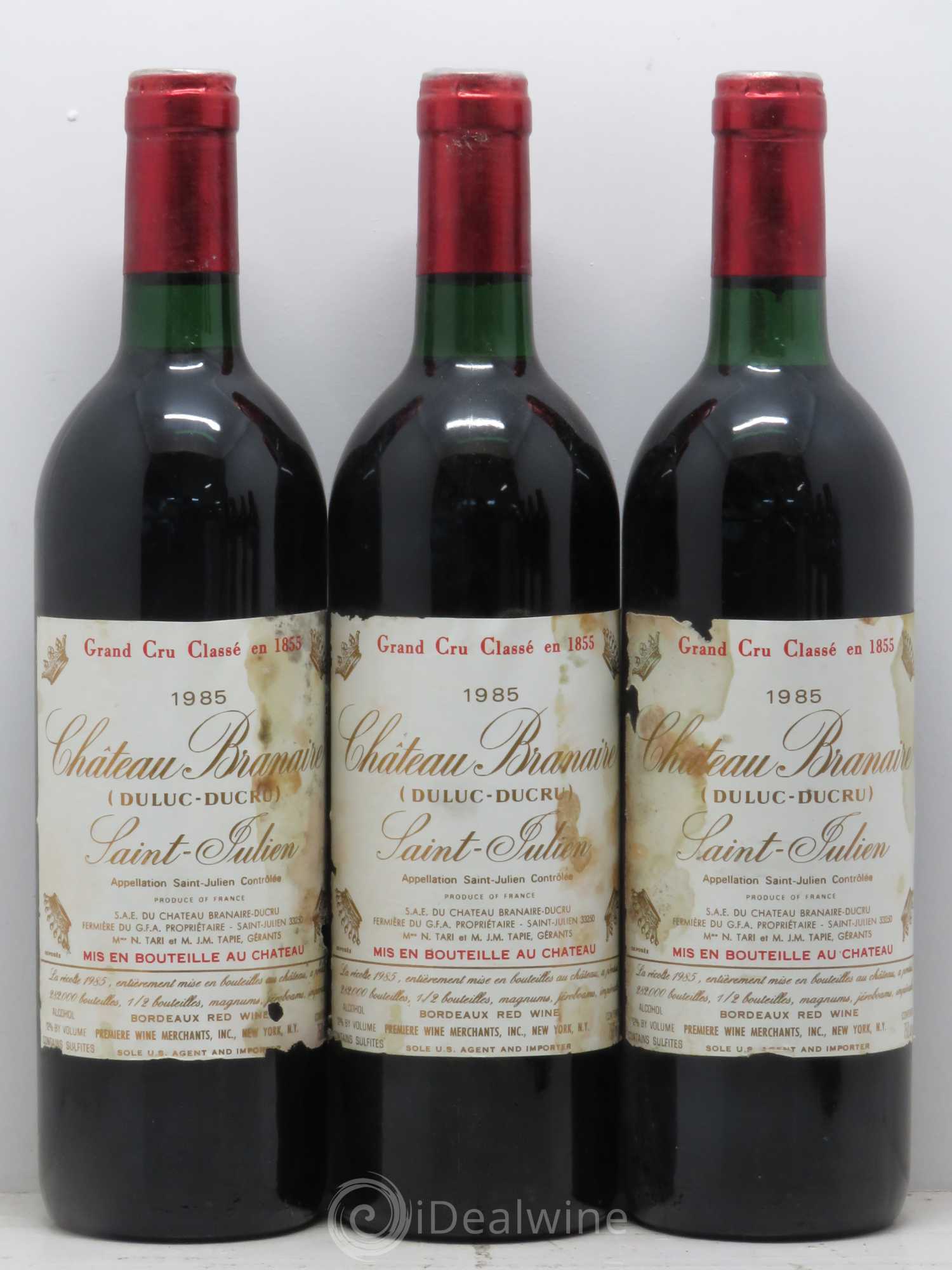 Château Branaire Ducru 4ème Grand Cru Classé 1985 - Lot de 6 bouteilles - 2