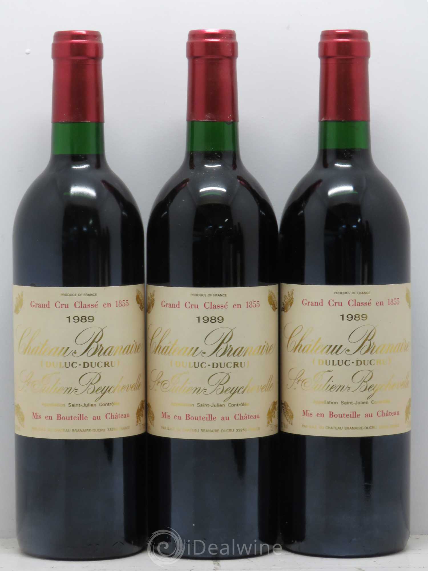 Château Branaire Ducru 4ème Grand Cru Classé 1989 - Lot de 6 bouteilles - 1