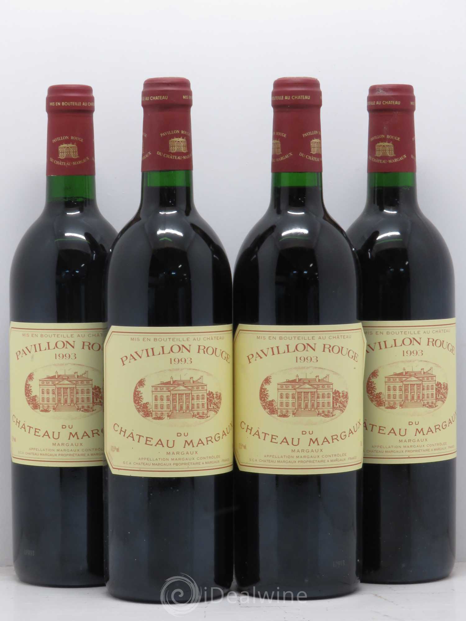 Pavillon Rouge du Château Margaux Second Vin 1993 - Lot de 4 bouteilles - 0