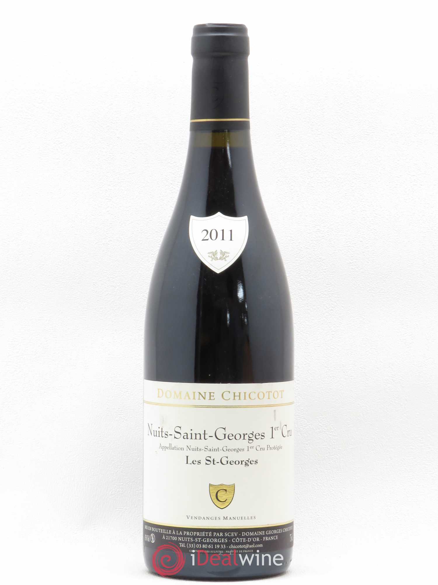 Nuits-Saint-Georges 1er Cru Les Saint Georges Chicotot 2011 - Posten von 1 Flasche - 0