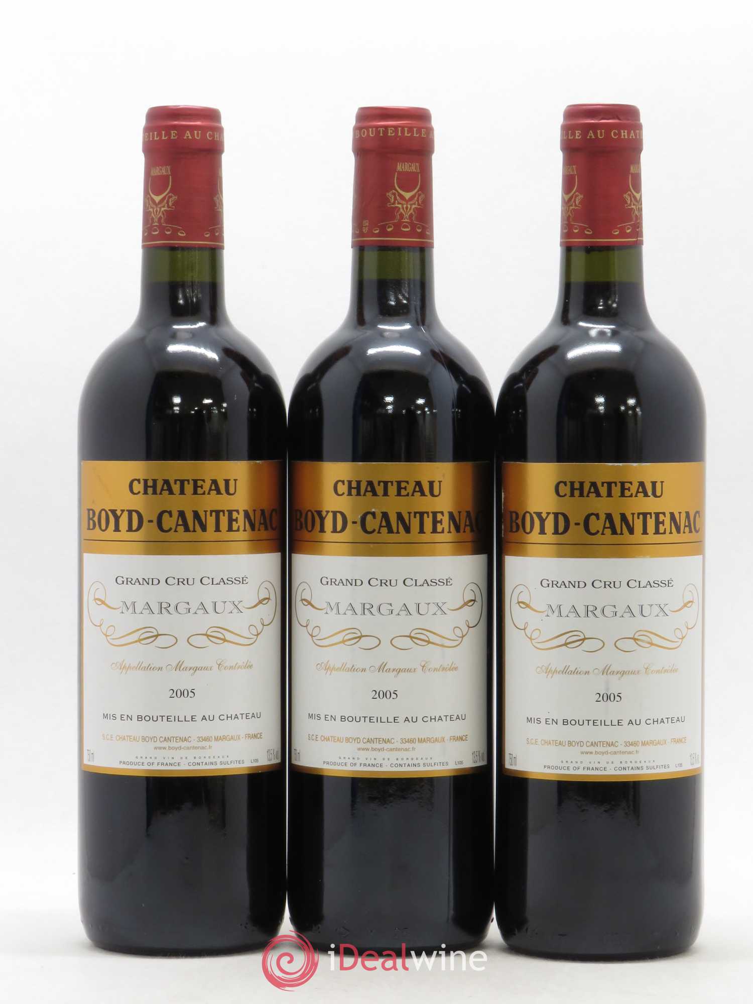 Château Boyd Cantenac 3ème Grand Cru Classé 2005 - Lot de 3 bouteilles - 0