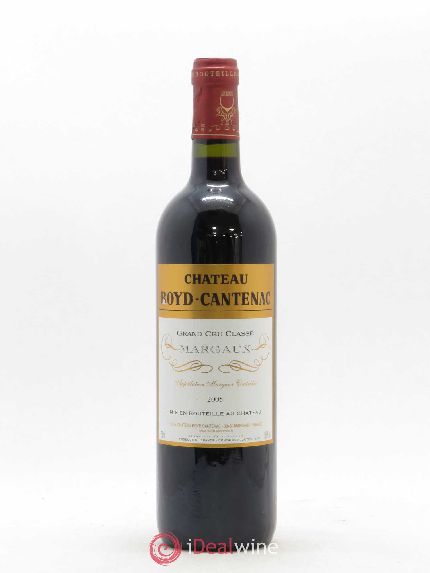 Château Boyd Cantenac 3ème Grand Cru Classé 2005 - Lot de 1 bouteille - 0