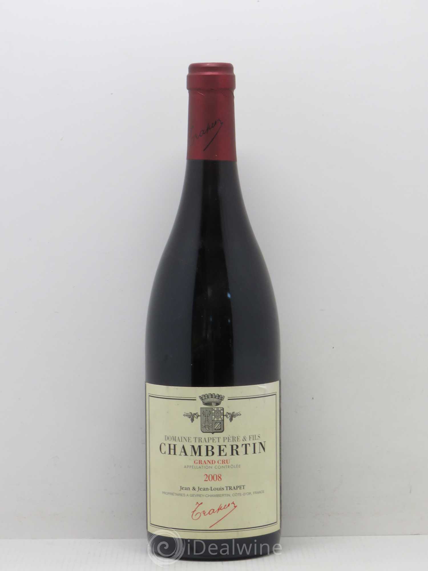 Chambertin Grand Cru Domaine Trapet 2008 - Lot de 1 bouteille - 0
