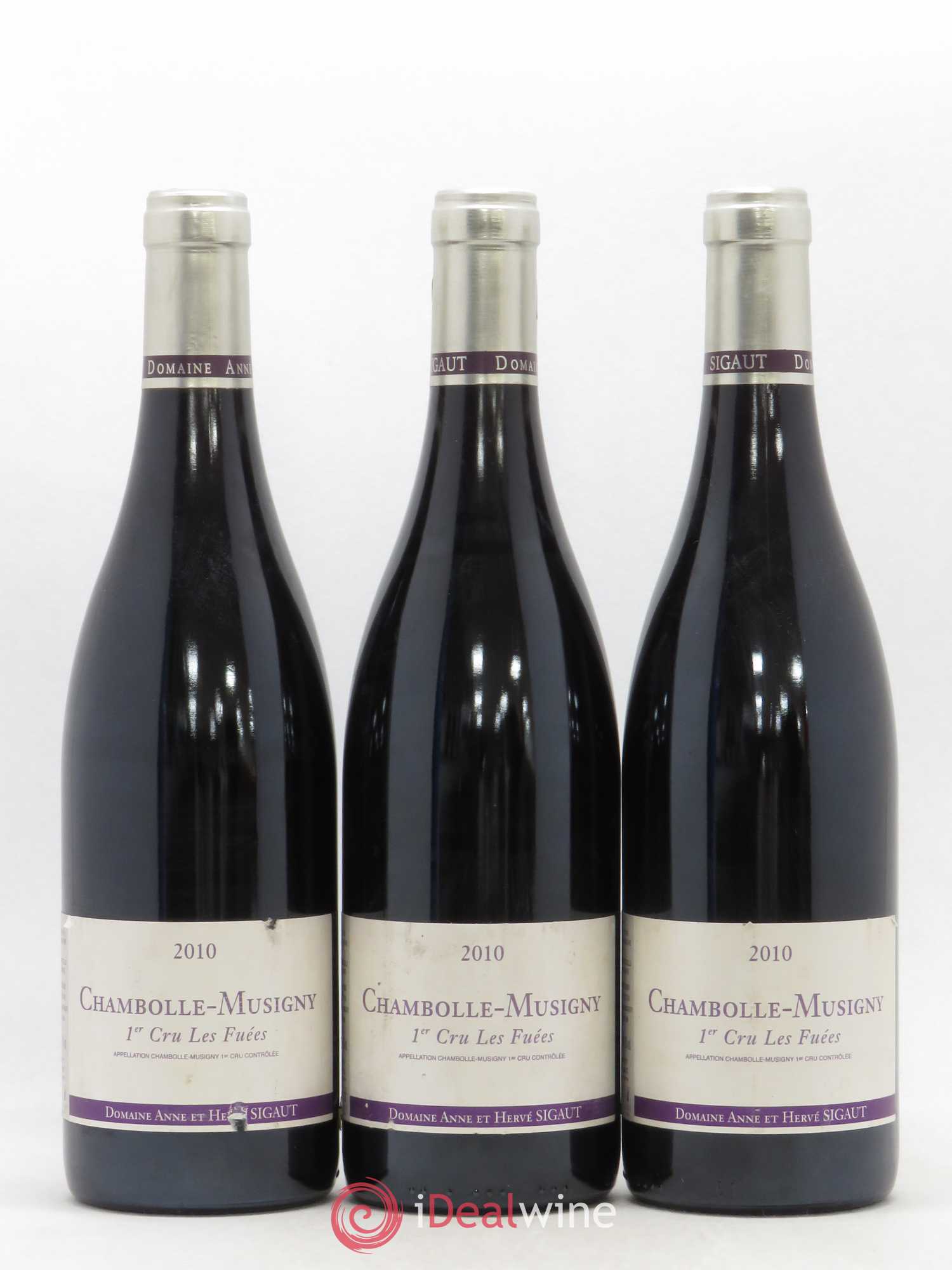 Chambolle-Musigny 1er Cru Les Fuées Anne et Hervé Sigaut (Domaine) 2010 - Lot de 3 bouteilles - 0