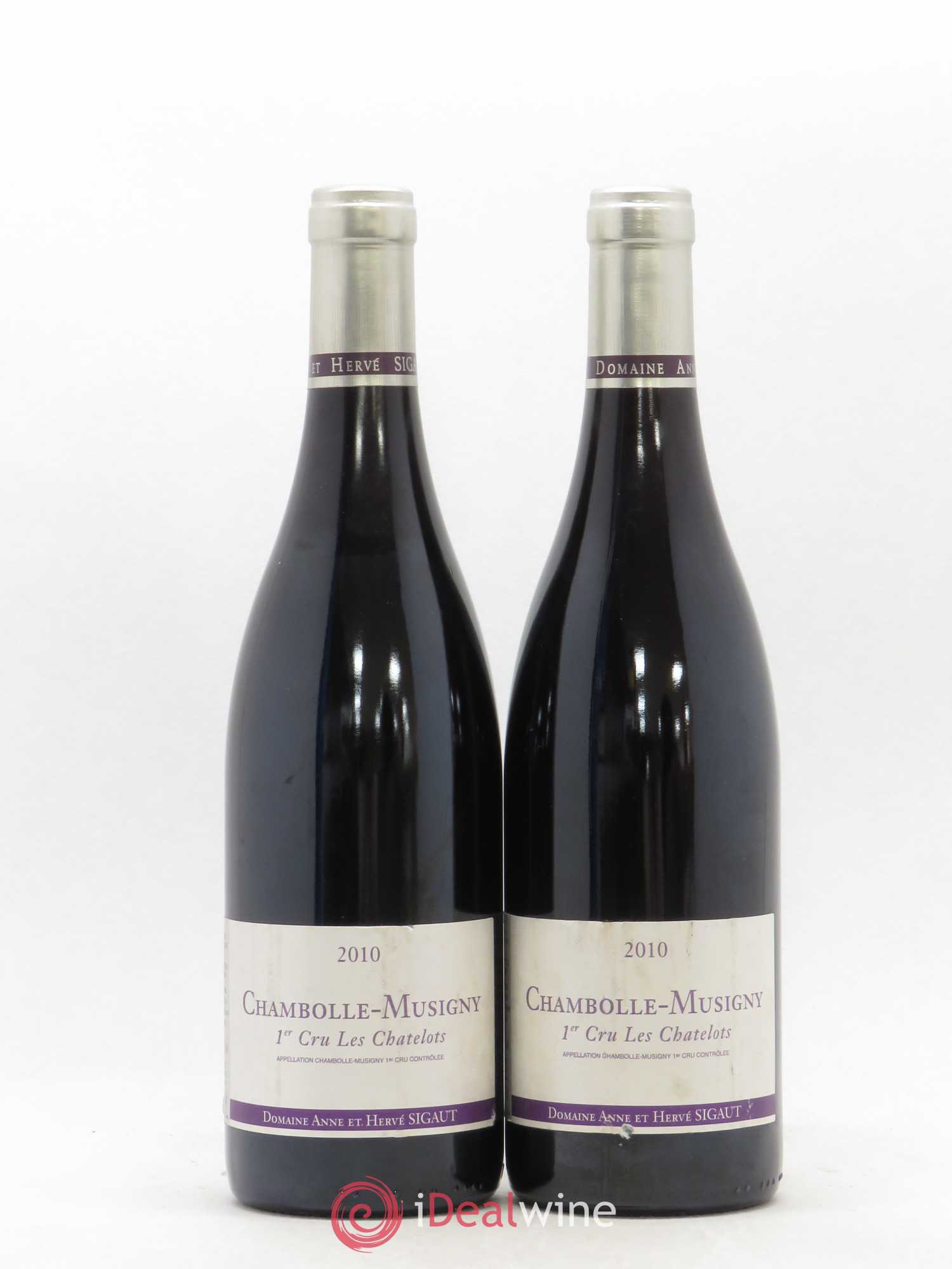 Chambolle-Musigny 1er Cru Les Chatelots Hervé Sigault 2010 - Posten von 2 Flaschen - 0