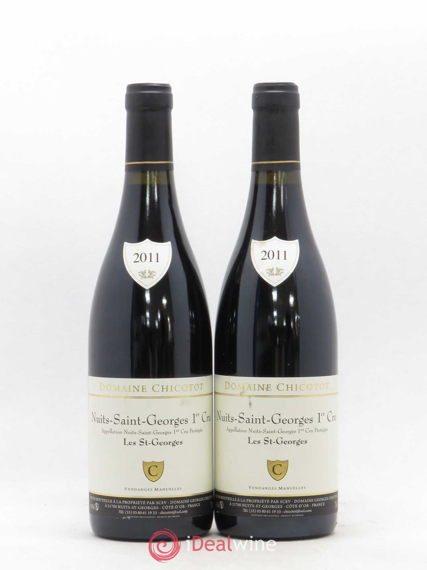 Nuits-Saint-Georges 1er Cru Les Saint-Georges Chicotot 2011 - Lot de 2 bouteilles - 0