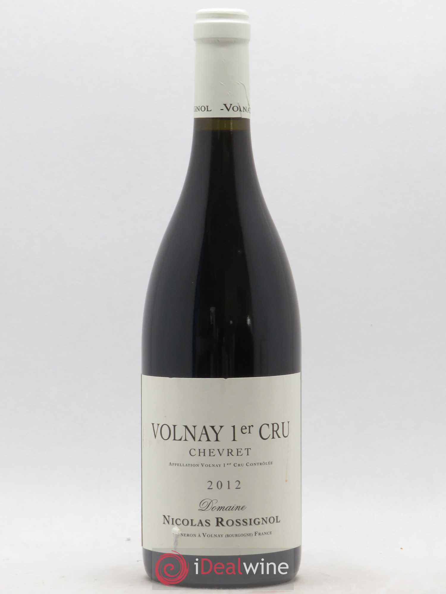 Volnay 1er Cru Chevret Nicolas Rossignol 2012 - Lot de 1 bouteille - 0