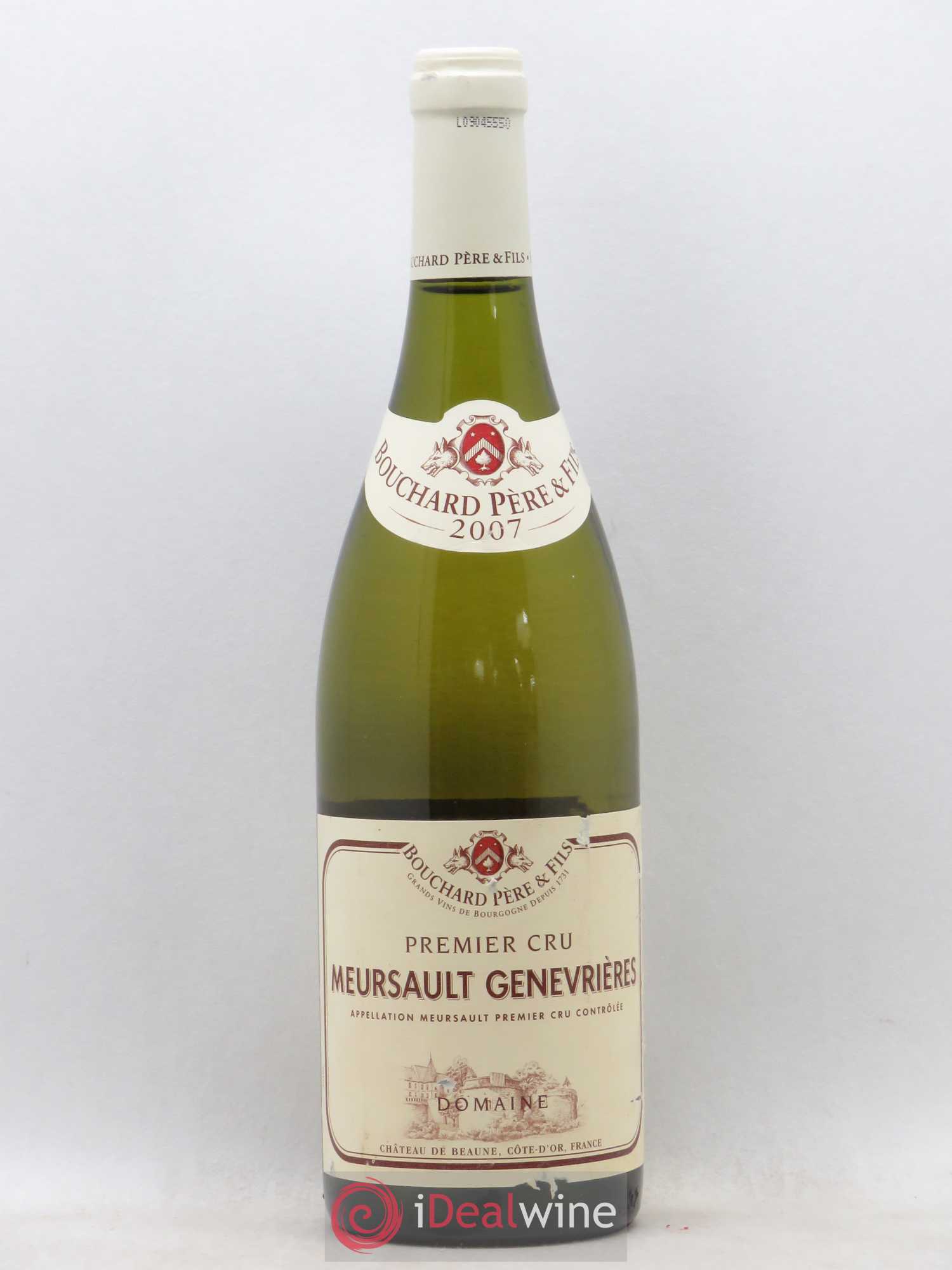 Meursault 1er Cru Genevrières Bouchard Père & Fils 2007 - Lot de 1 bouteille - 0