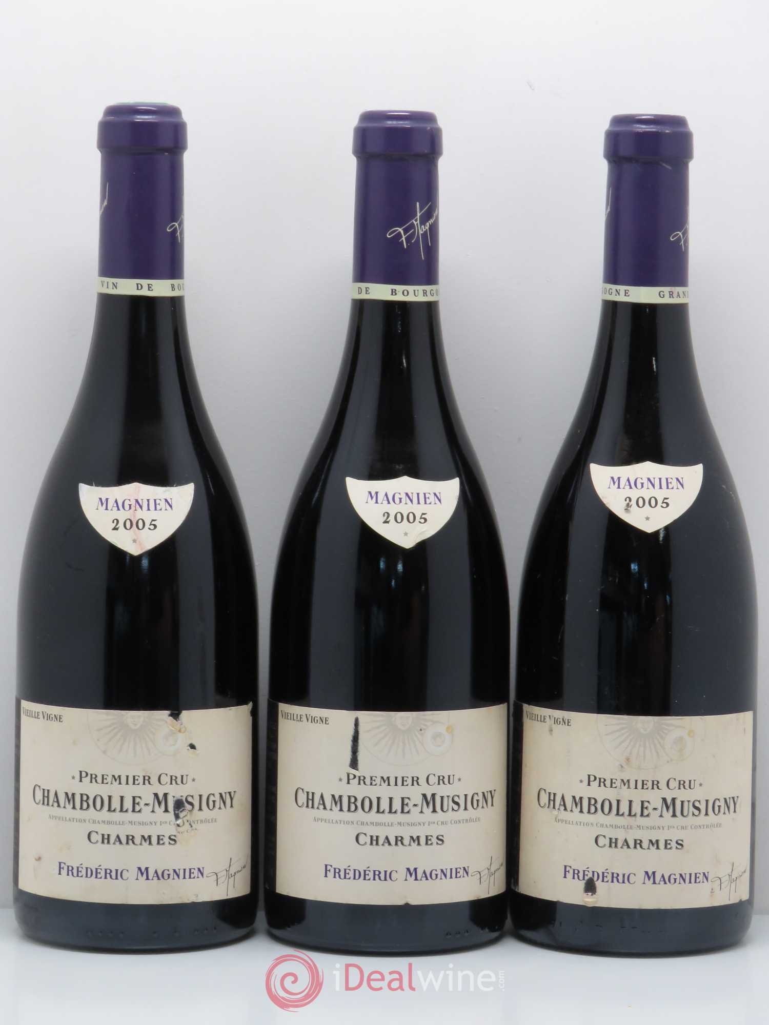 Chambolle-Musigny 1er Cru Charmes Frederic Magnien 2005 - Lot de 6 bouteilles - 1