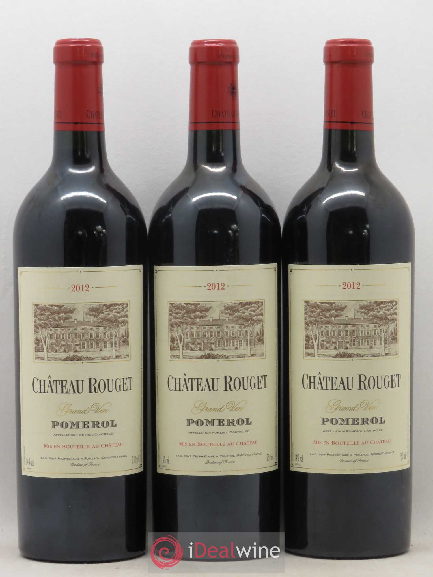 Château Rouget 2012 - Lot of 3 bottles - 0