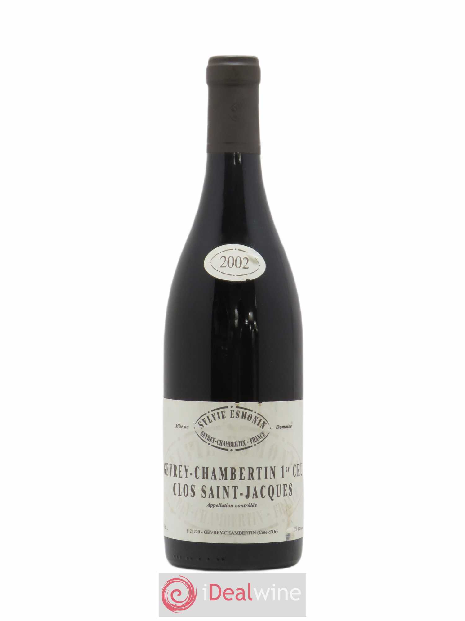 Gevrey-Chambertin 1er Cru Clos Saint Jacques Sylvie Esmonin 2002 - Lot de 1 bouteille - 0