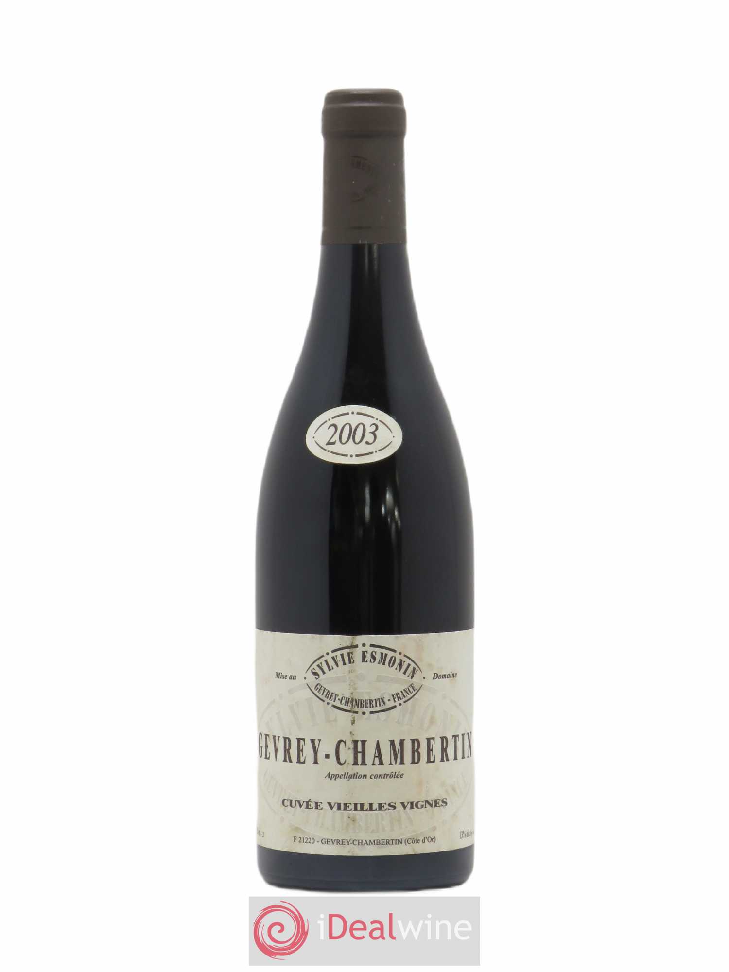 Gevrey-Chambertin Vieilles Vignes Sylvie Esmonin 2003 - Lot de 1 bouteille - 0