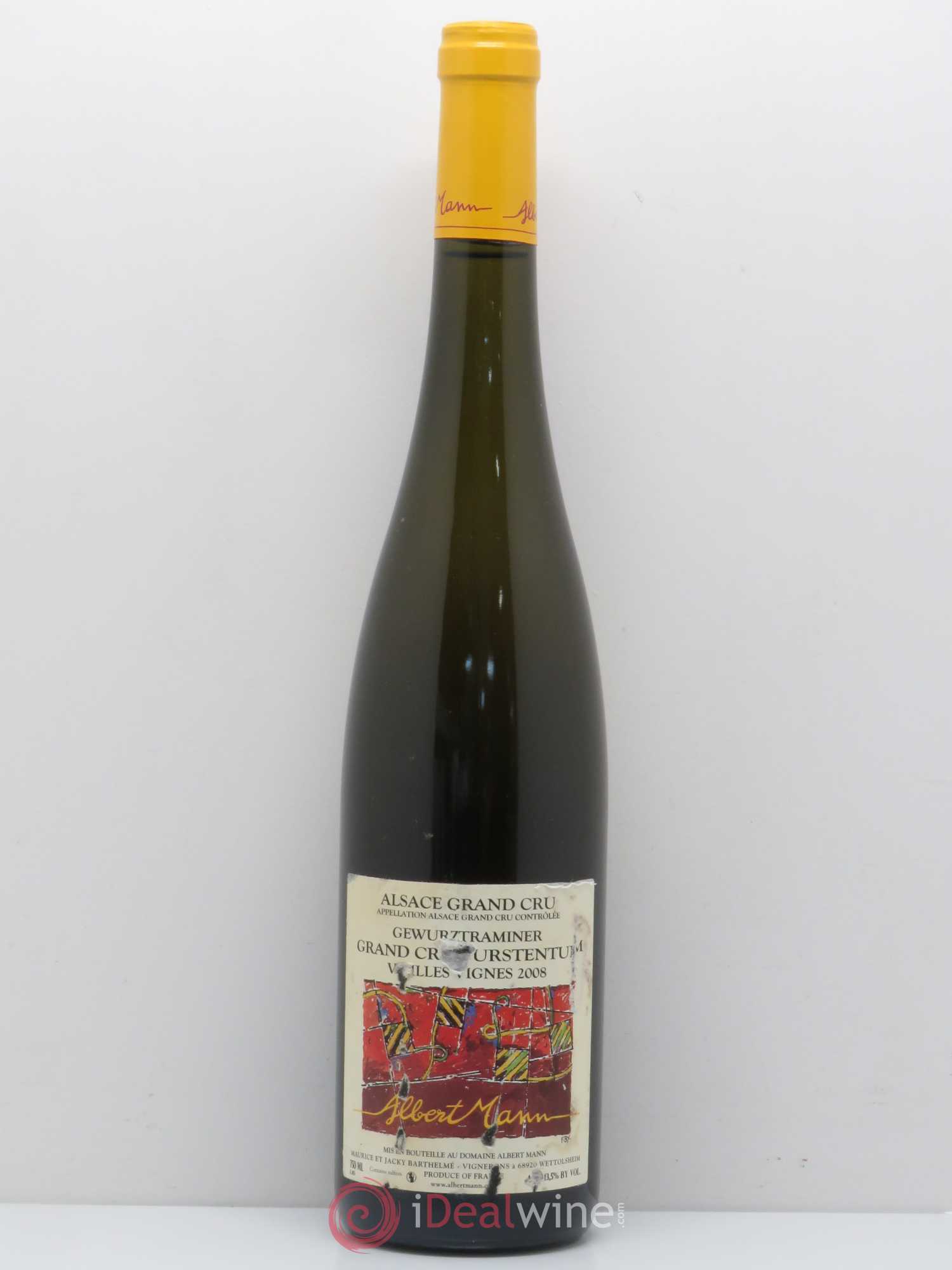 Gewurztraminer Grand Cru Furstentum Domaine Albert Mann 2008 - Posten von 1 Flasche - 0