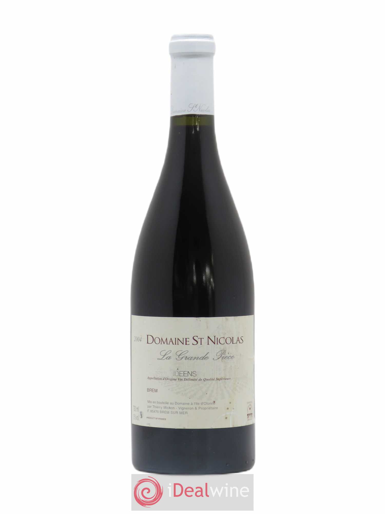 Fiefs Vendéens La Grande Pièce Domaine St Nicolas - Thierry Michon 2004 - Posten von 1 Flasche - 0