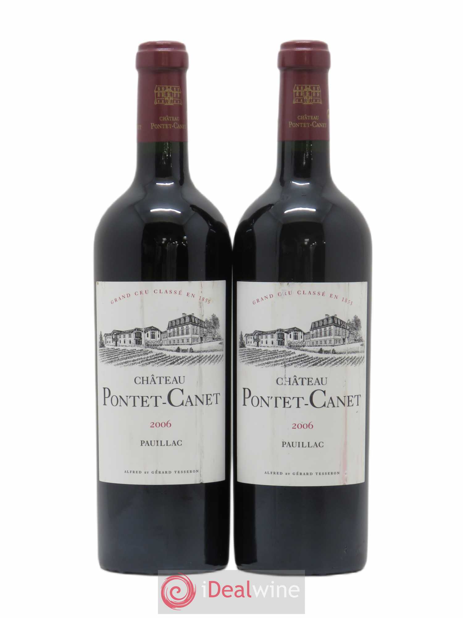 Château Pontet Canet 5ème Grand Cru Classé 2006 - Lot de 2 bouteilles - 0