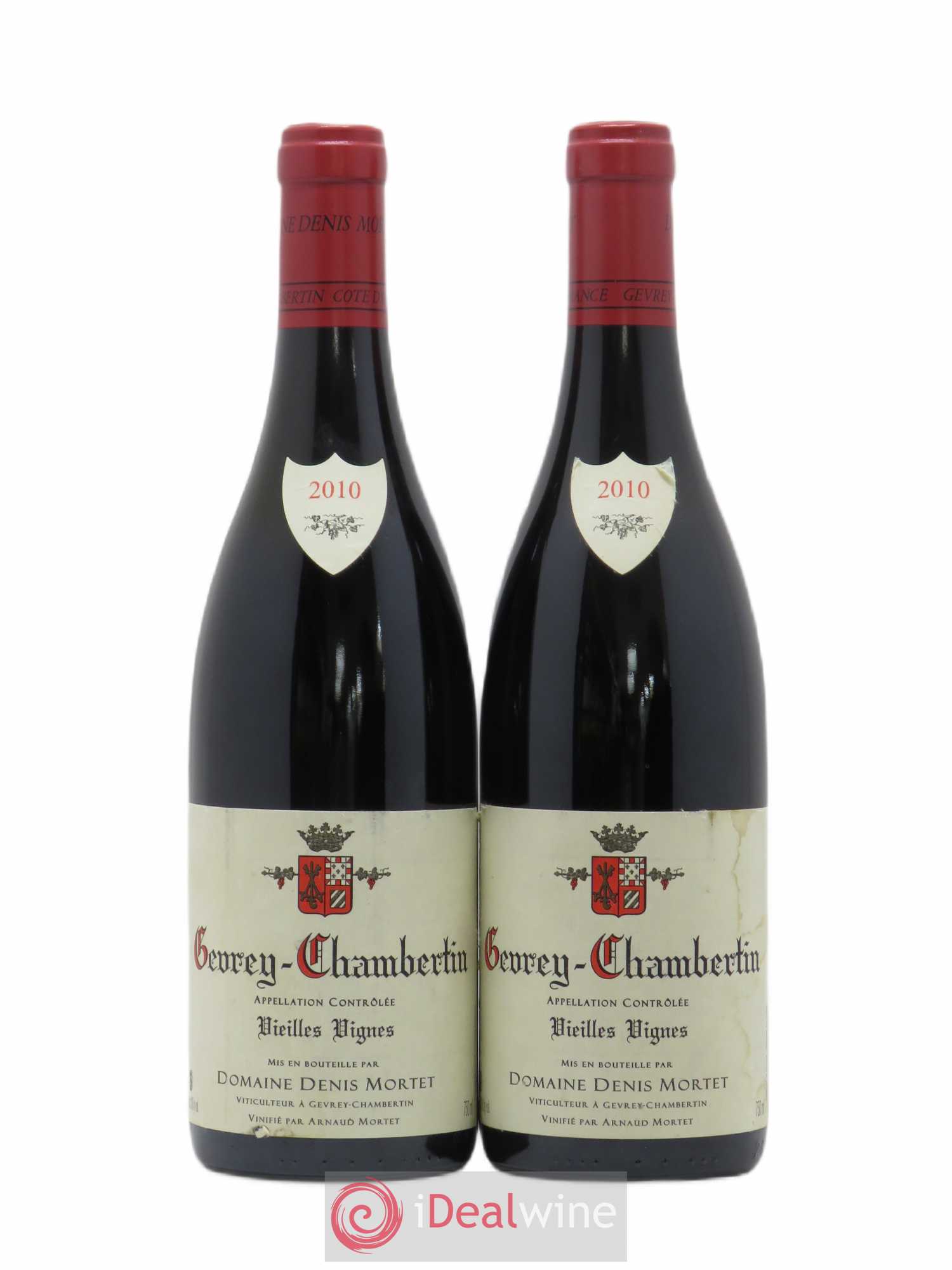 Gevrey-Chambertin Vieilles vignes Denis Mortet (Domaine) 2010 - Lot de 2 bouteilles - 0