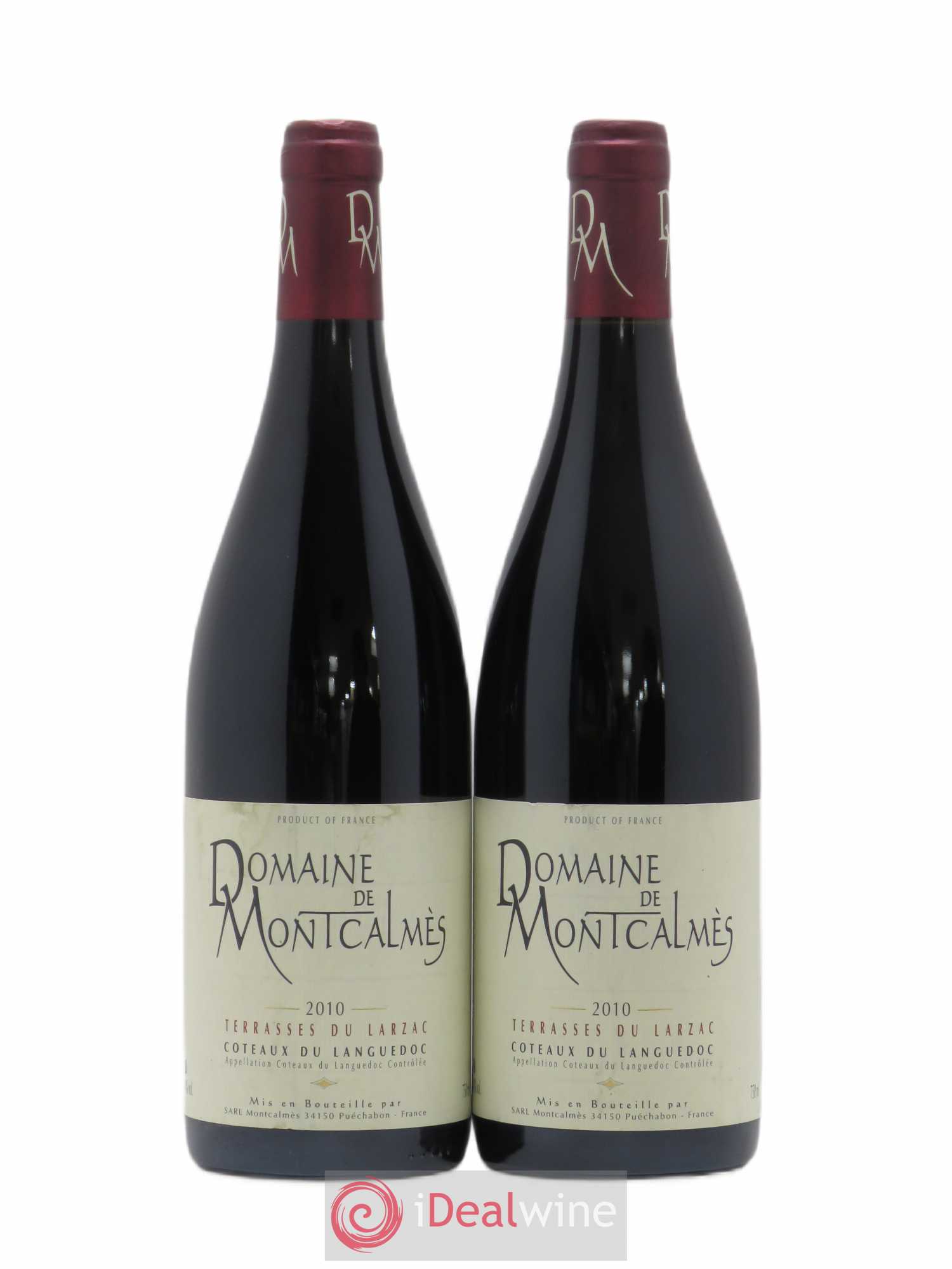 Terrasses du Larzac Domaine de Montcalmès Frédéric Pourtalié 2010 - Lot de 2 bouteilles - 0