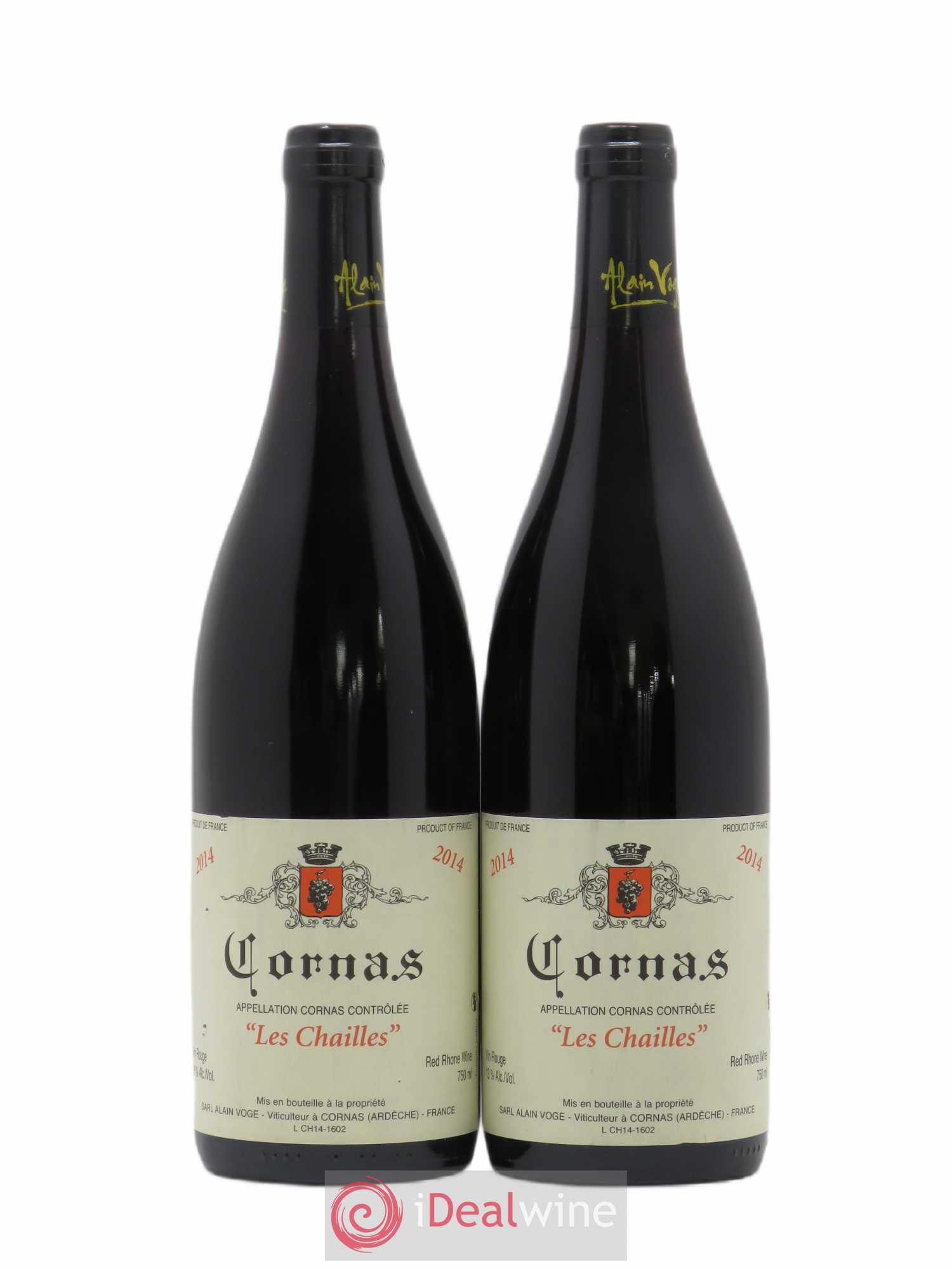 Cornas Les Chailles Alain Voge (Domaine) 2014 - Lot de 2 bouteilles - 0
