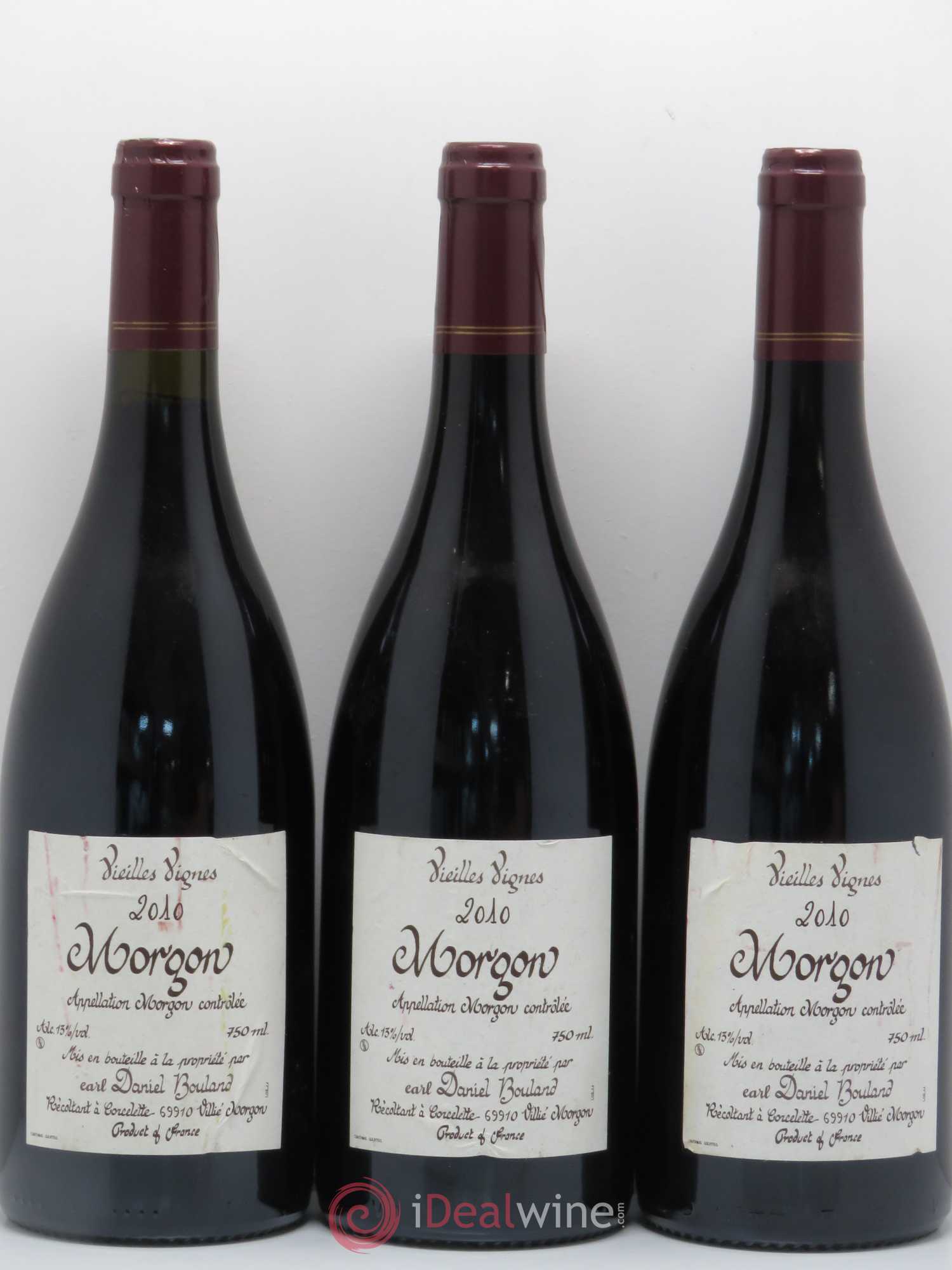 Morgon Vieilles Vignes Daniel Bouland (Domaine) 2010 - Lot de 6 bouteilles - 2