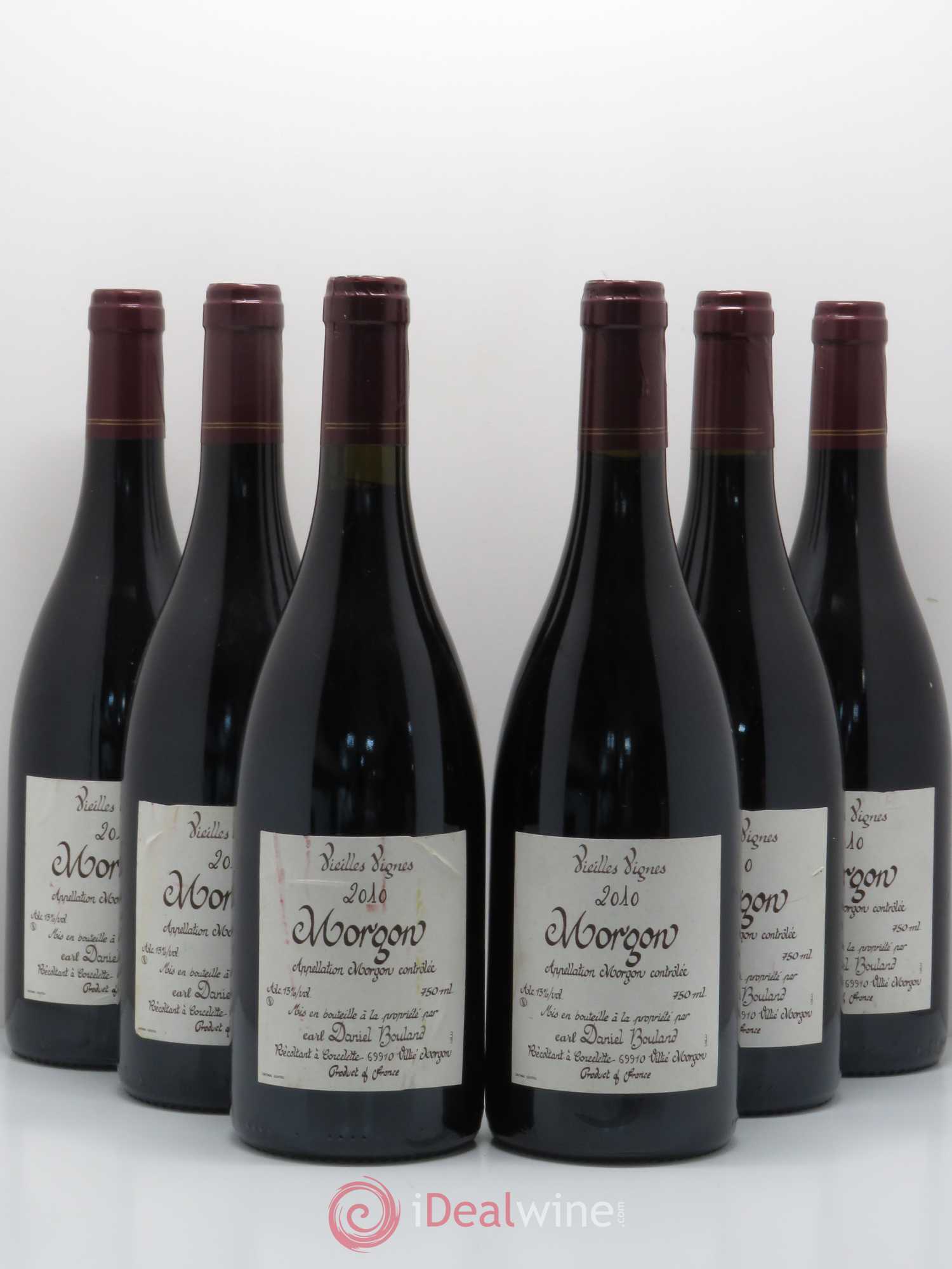 Morgon Vieilles Vignes Daniel Bouland (Domaine) 2010 - Lot de 6 bouteilles - 0
