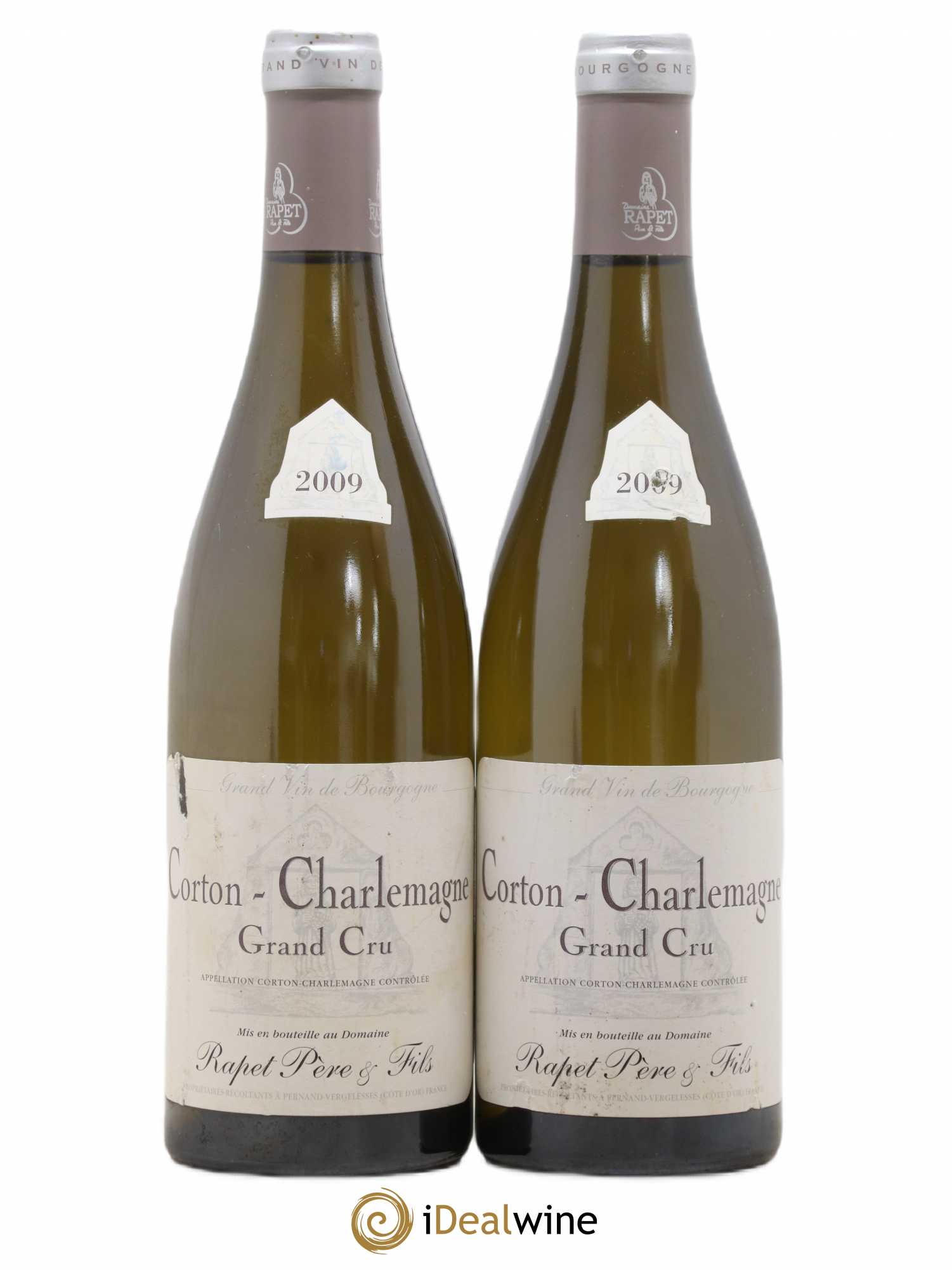 Corton-Charlemagne Grand Cru Rapet Père & Fils 2009 - Lot de 2 bouteilles - 0