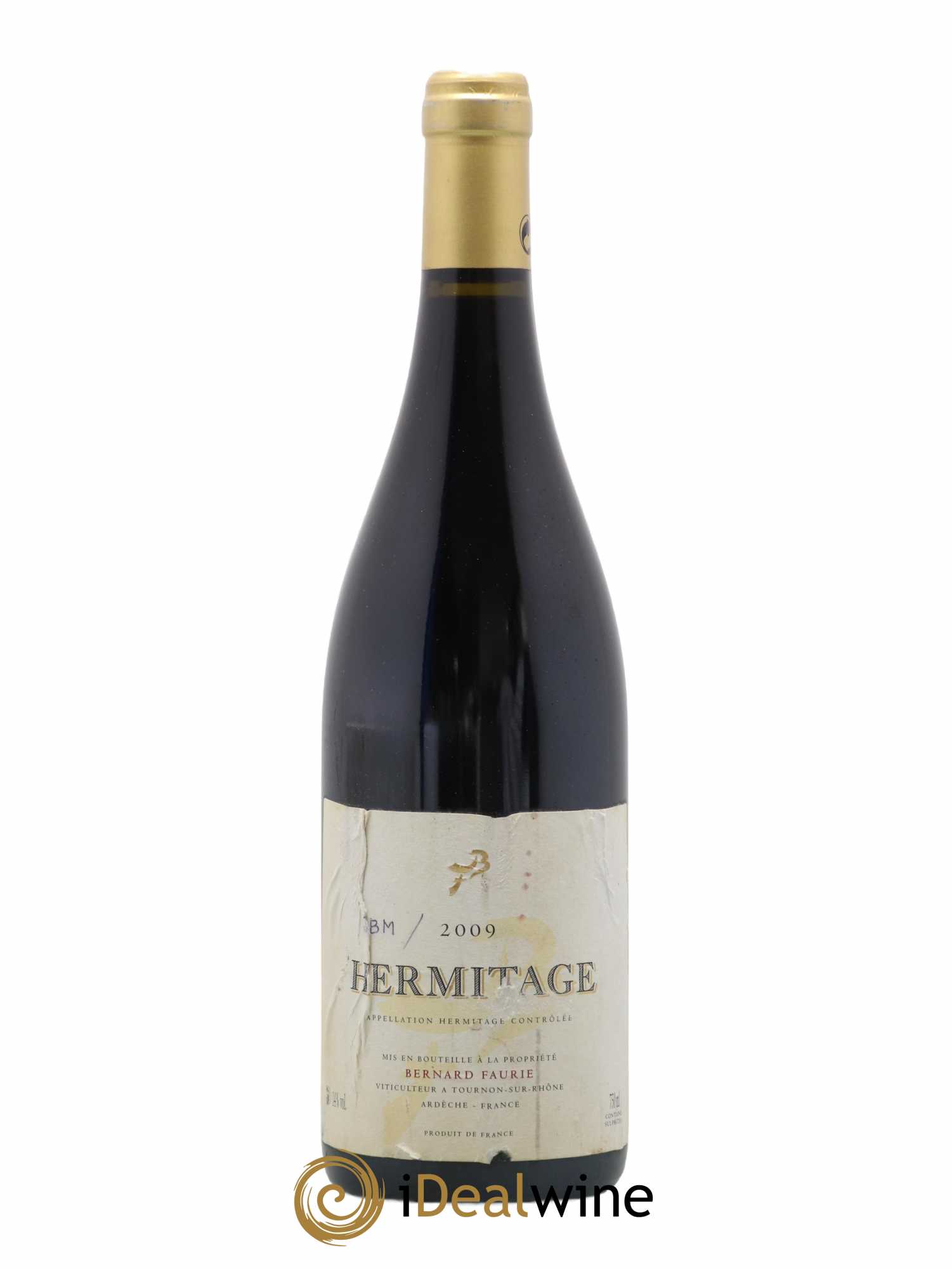 Hermitage Bessards Méal (capsule dorée) Bernard Faurie 2009 - Lot de 1 bouteille - 0