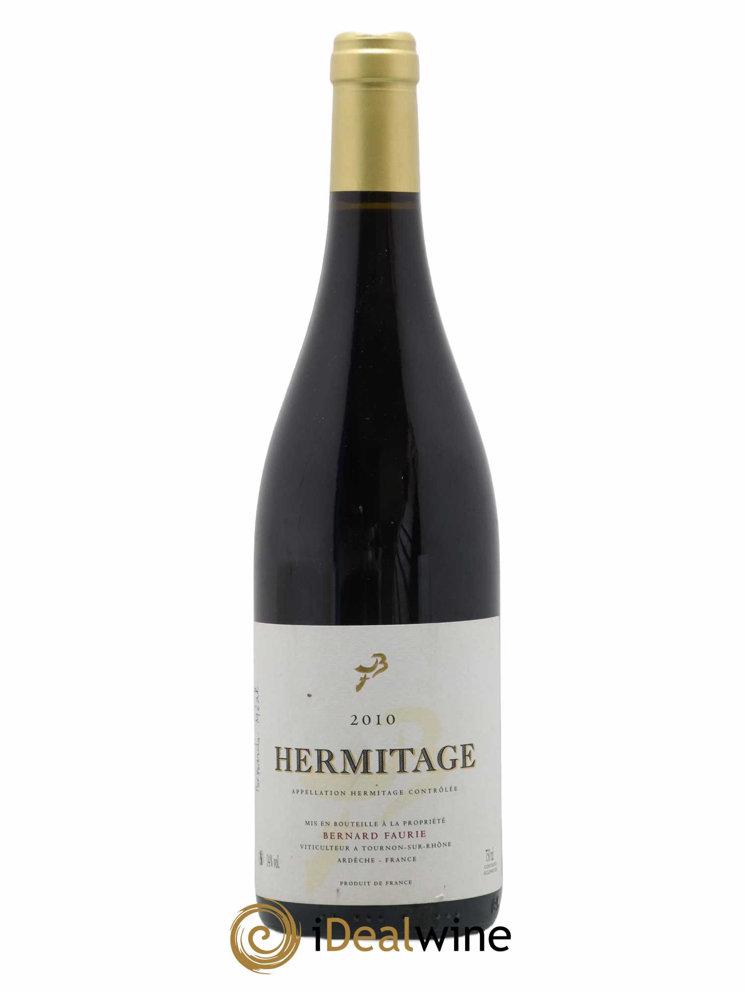 Hermitage Bessards Méal (capsule dorée) Bernard Faurie 2010 - Lot de 1 bouteille - 0