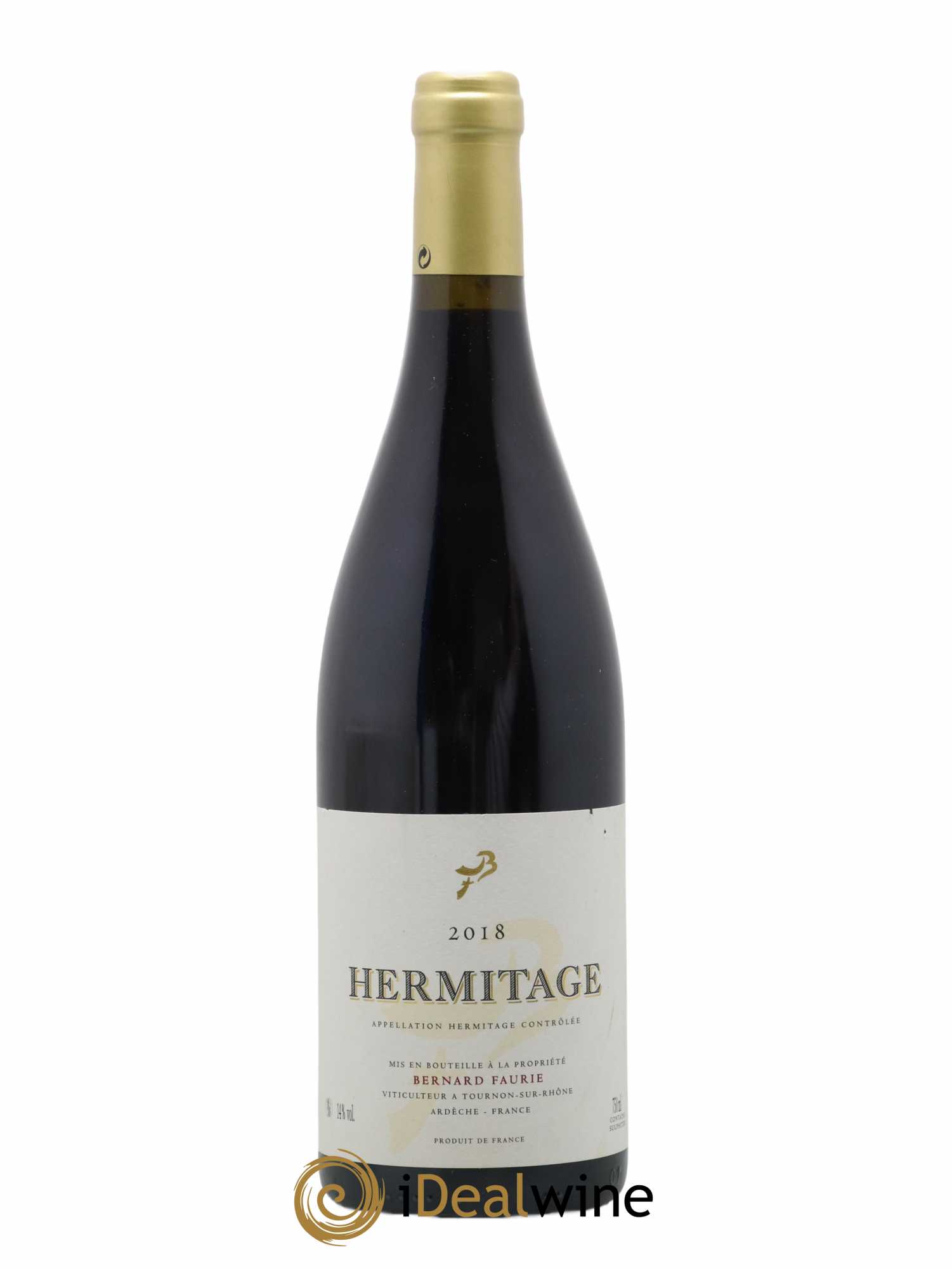 Hermitage Bessards Méal (capsule dorée) Bernard Faurie 2018 - Lot de 1 bouteille - 0
