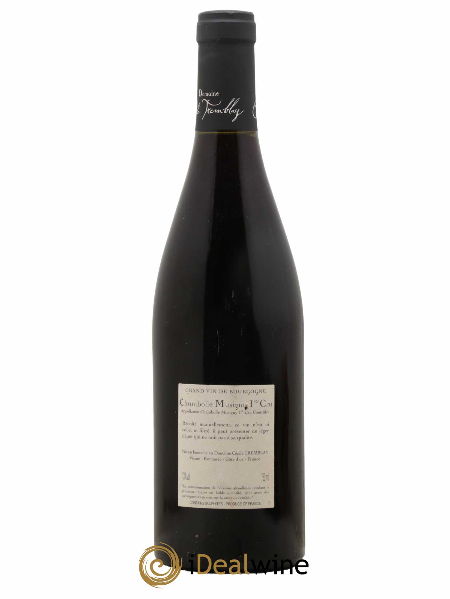 Chambolle-Musigny 1er Cru Les Feusselottes Cécile Tremblay 2009 - Lot de 1 bouteille - 1